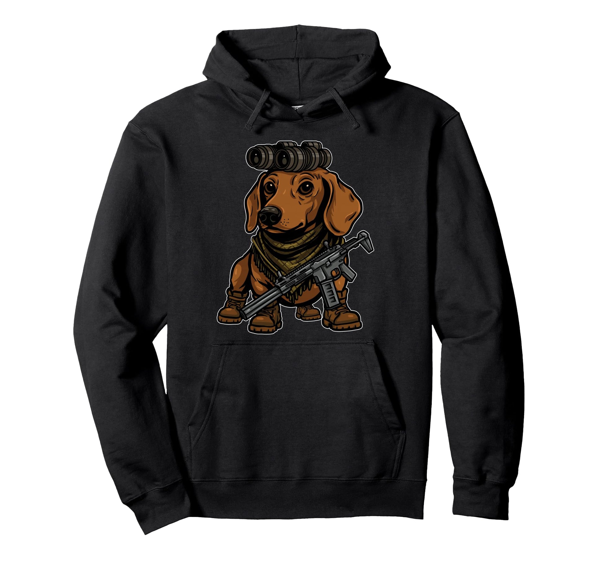 Dachshund Dog Nvg Funny Tactical Wiener Hoodie - Novelty Apparel Unisex - T-Shirt, Sweatshirt, Hoodie