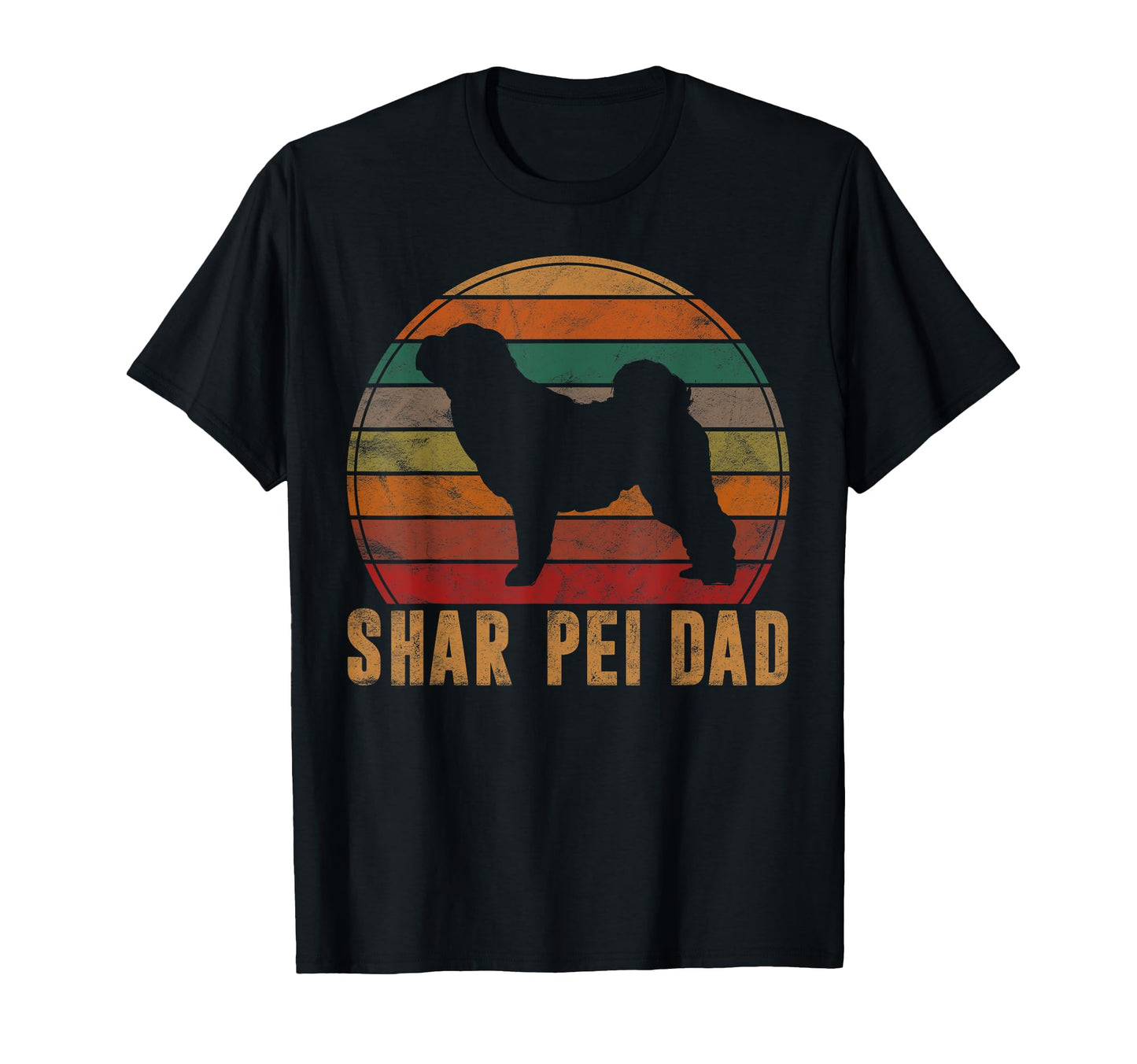 Shar Pei Dad Gift Sharpei Daddy Dog Owner T-Shirt - Unique Graphic Unisex - T-Shirt, Sweatshirt, Hoodie