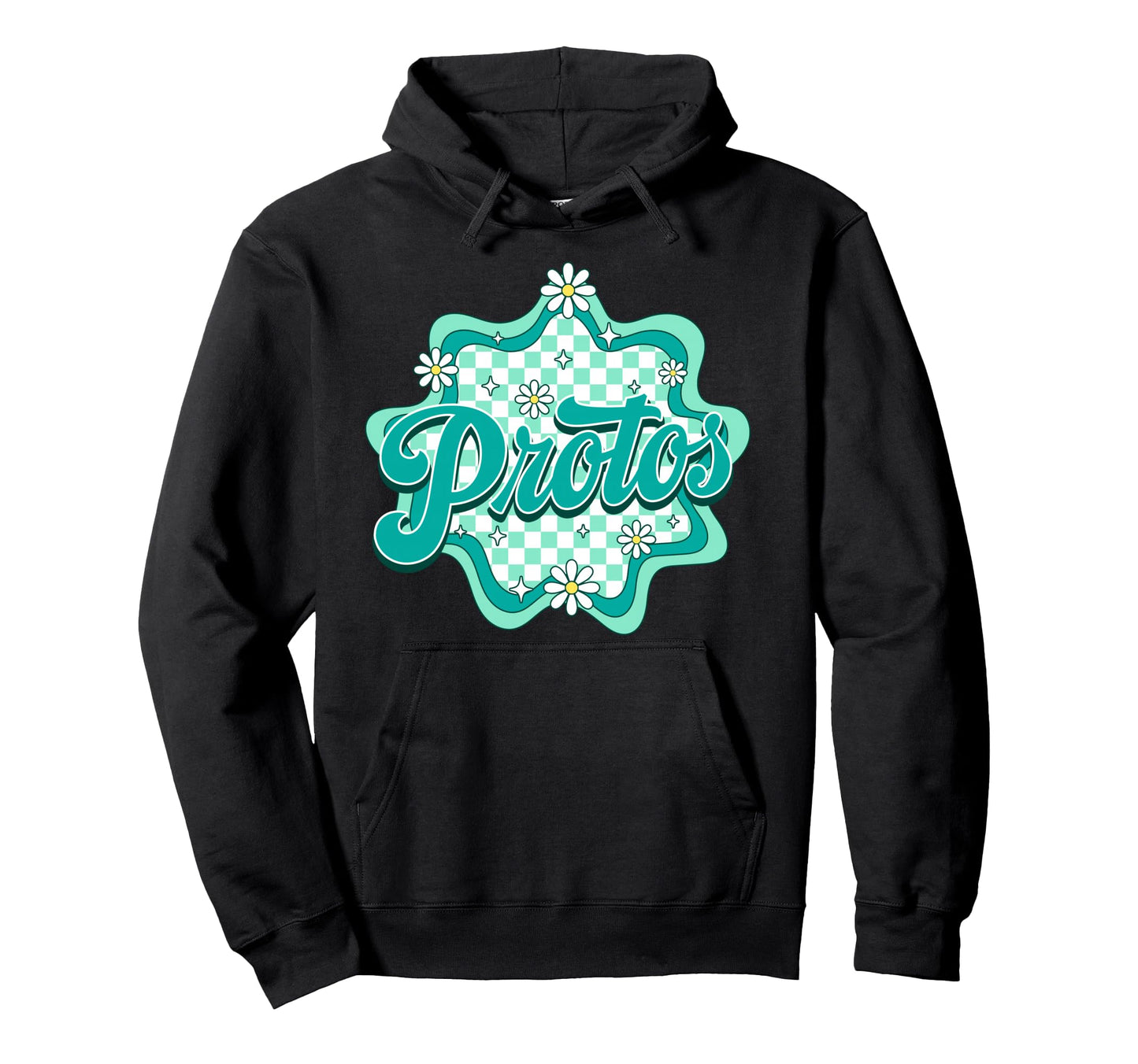 Protos Floral Team Name School Spirit Hoodie - Streetwear Style for Adults - T-Shirt, Sweatshirt, Hoodie