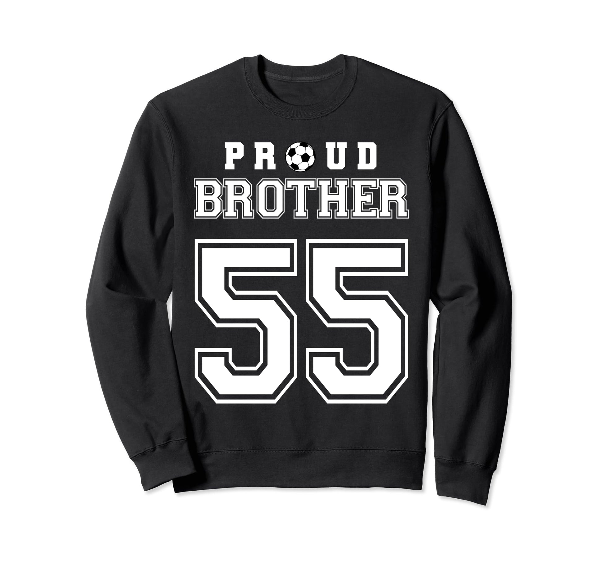 Number 55 Custom Proud Soccer Sweatshirt - Casual Everyday Wear for Adults - T-Shirt, Sweatshirt, Hoodie