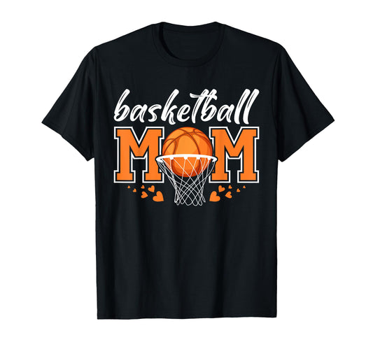 Basketball Mom Mama Mothers Game Day T-Shirt - Custom Art Print for Adults - T-Shirt, Sweatshirt, Hoodie