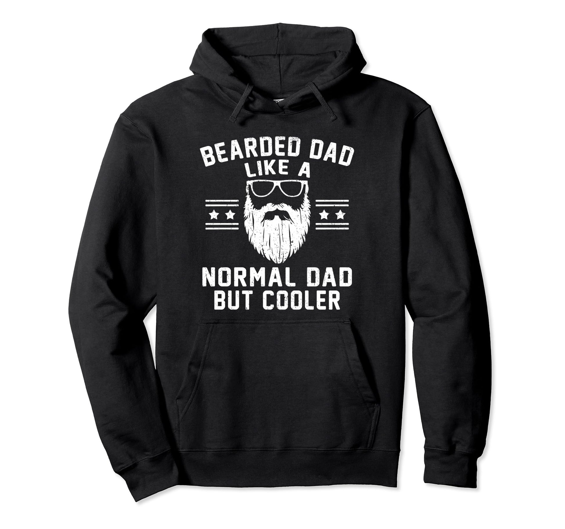 Cooler Bearded Dad Novelty Funny Beard Hoodie - Aesthetic Graphic Unisex - T-Shirt, Sweatshirt, Hoodie