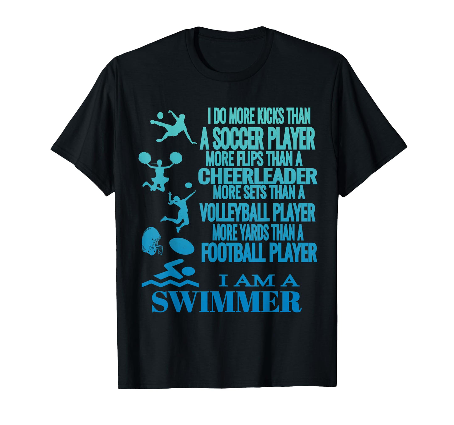 I Am Swimmer Funny Swim Swimming T-Shirt - Aesthetic Graphic for Adults - T-Shirt, Sweatshirt, Hoodie