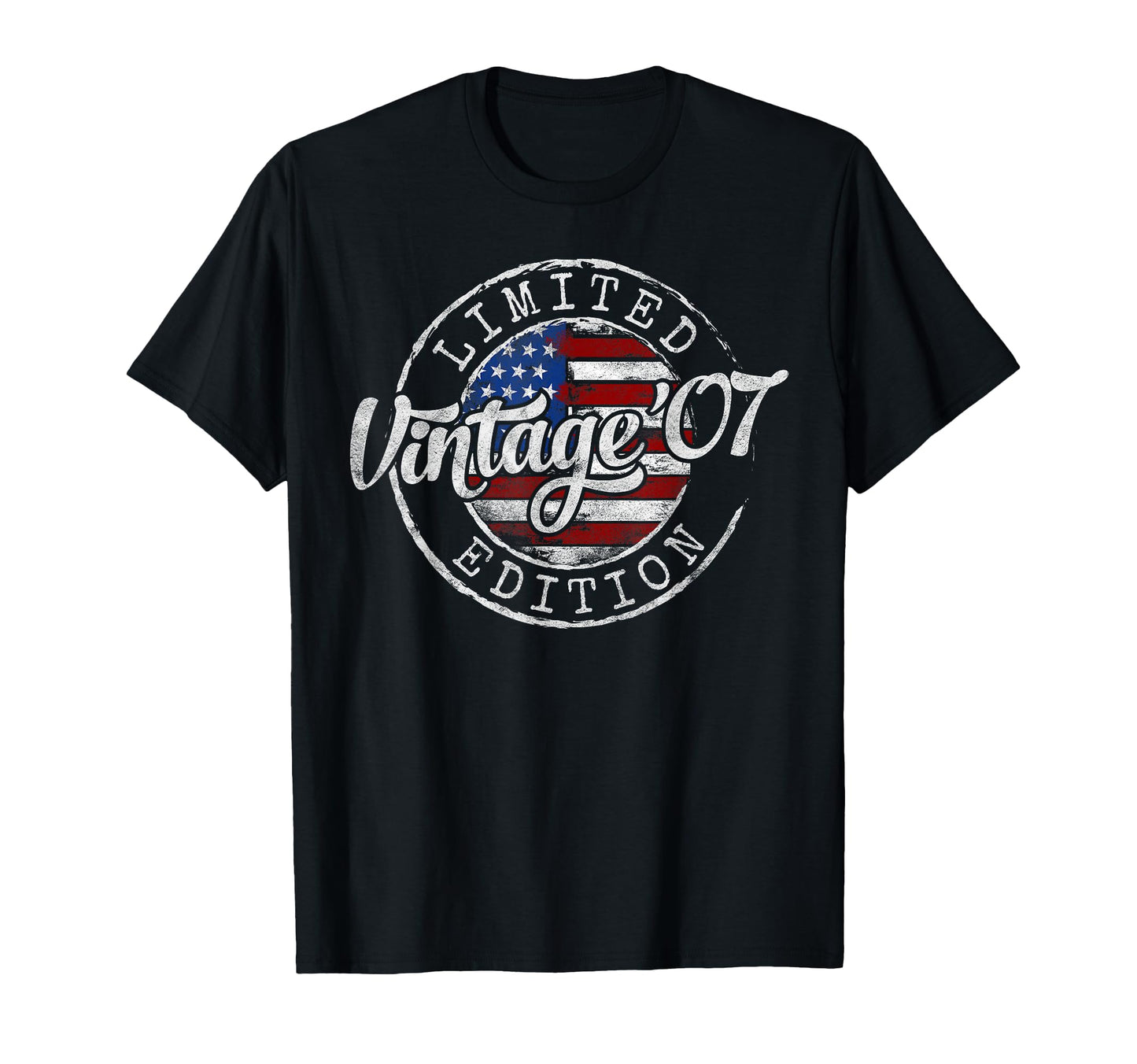 2007 Stamp 19Th Birthday Gift 19 T-Shirt - Fun Novelty Design Men Women - T-Shirt, Sweatshirt, Hoodie