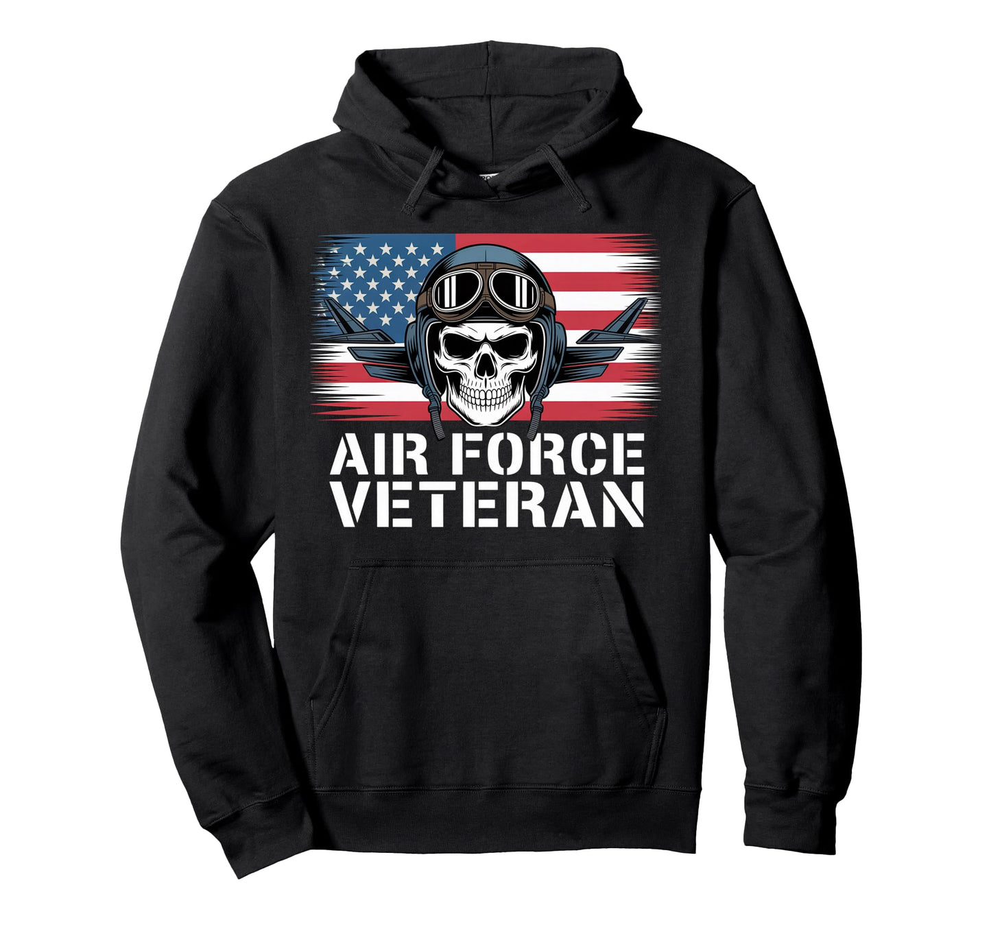 Air Force Veteran Us American Flag Dad Hoodie - Graphic Print for Adults - T-Shirt, Sweatshirt, Hoodie