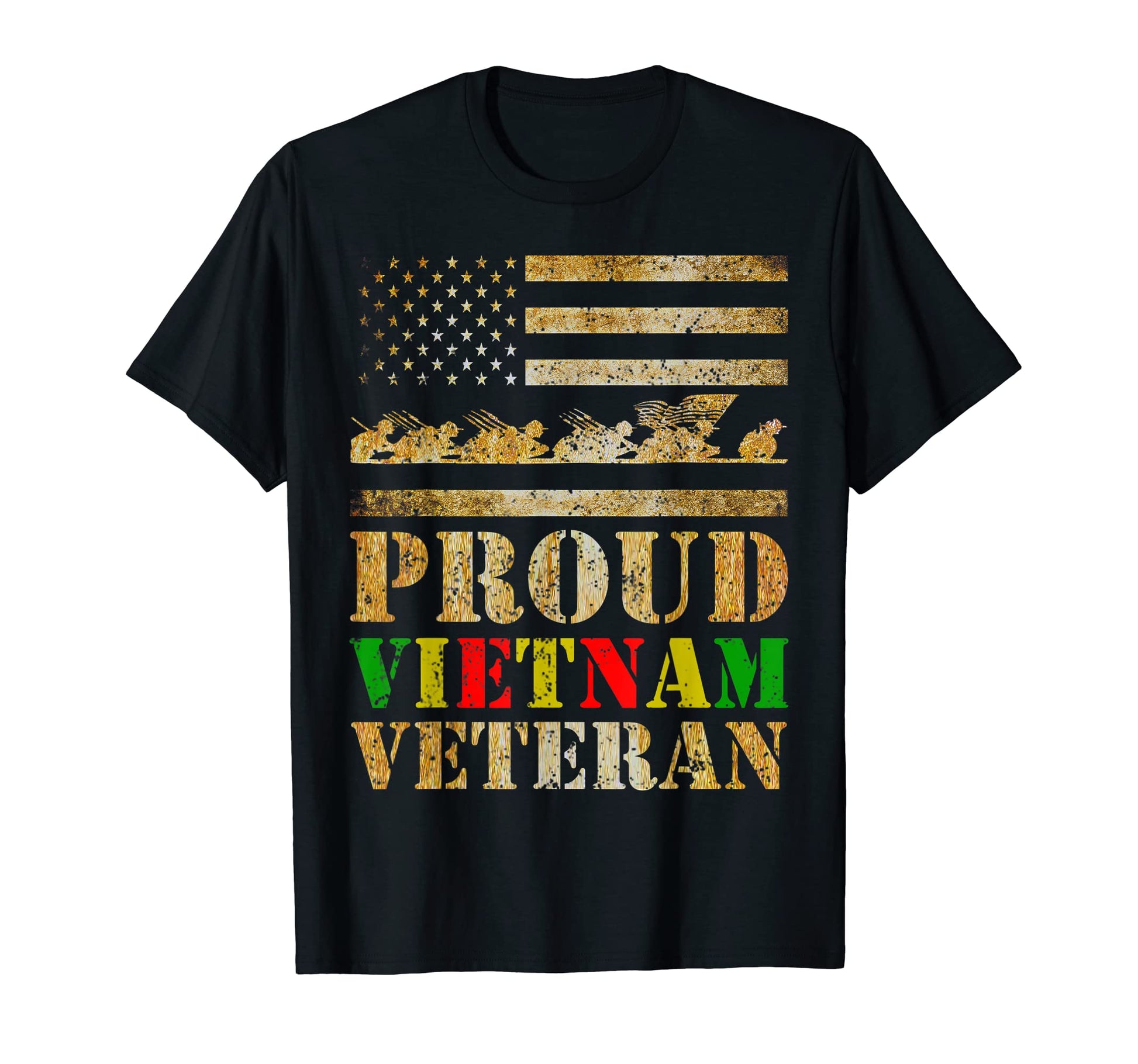Proud Vietnam Veteran Day Gift Dad From T-Shirt - Aesthetic Graphic Unisex - T-Shirt, Sweatshirt, Hoodie