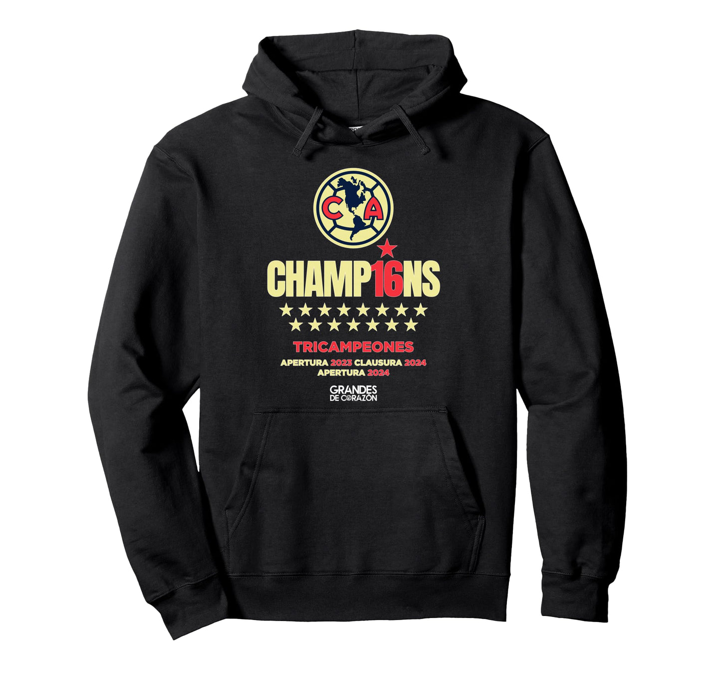 Club America Champions 2024 Opening Hoodie - Aesthetic Graphic Men Women - T-Shirt, Sweatshirt, Hoodie