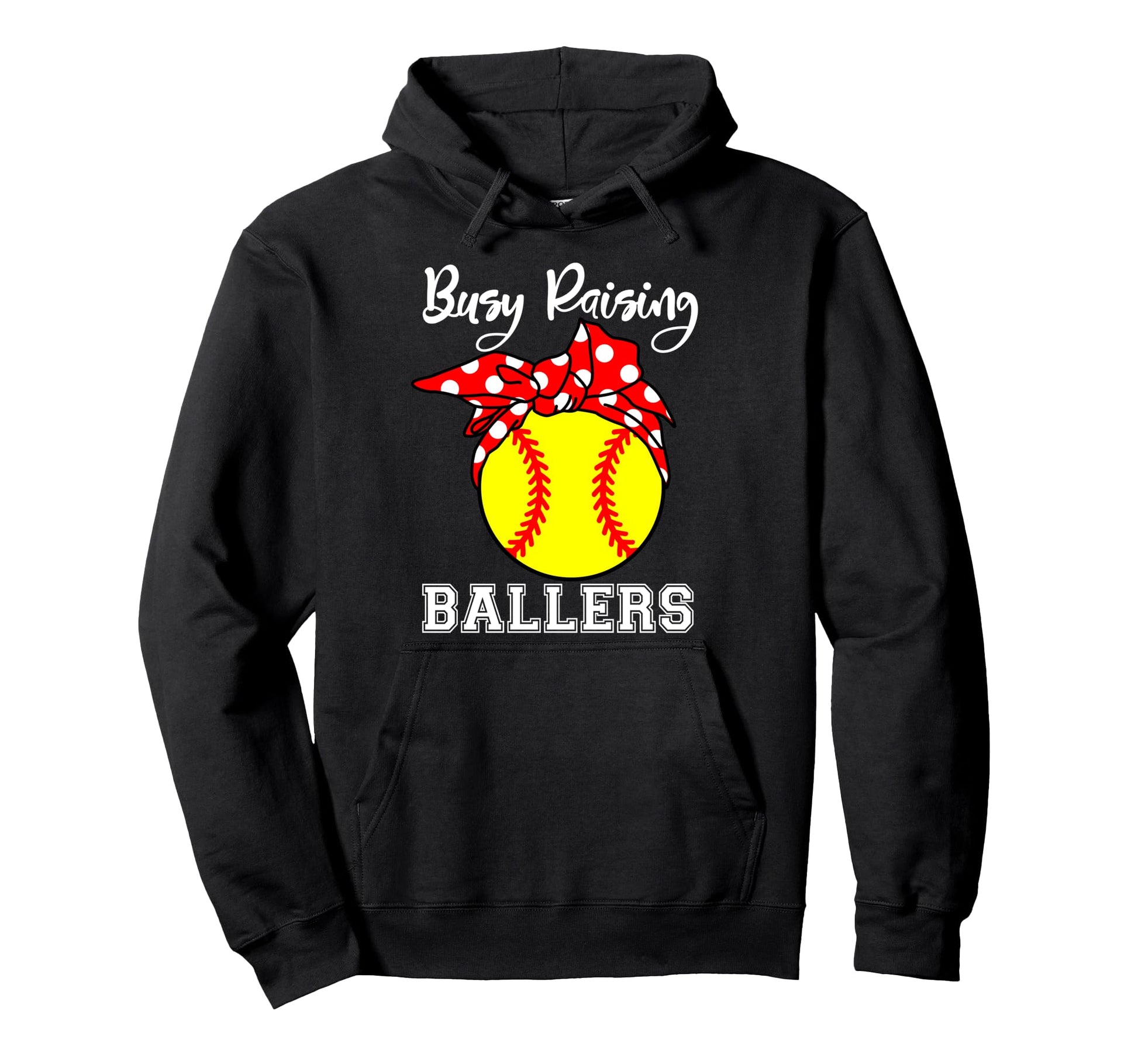 Busy Raising Ballers Mom Funny Hoodie - Aesthetic Graphic Men Women - T-Shirt, Sweatshirt, Hoodie