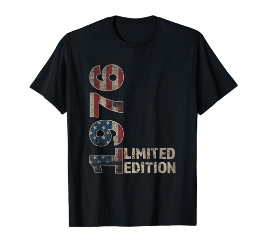 50Th Birthday Gift Born 1976 Turning T-Shirt - Unique Graphic for Adults - T-Shirt, Sweatshirt, Hoodie