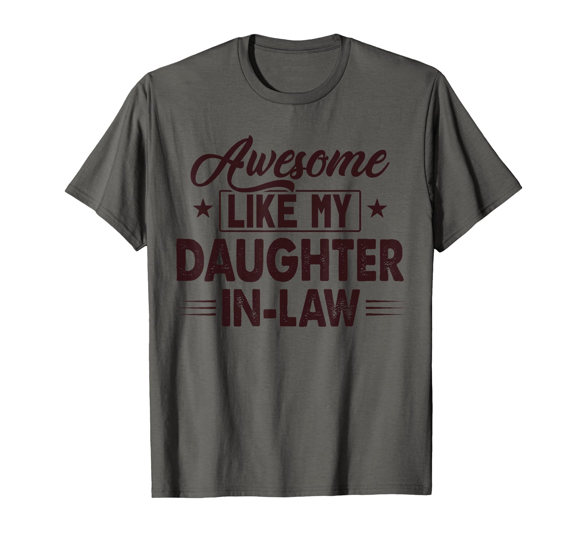 Awesome Like My Daughter Dad Funny T-Shirt - Minimalist Print Men Women - T-Shirt, Sweatshirt, Hoodie