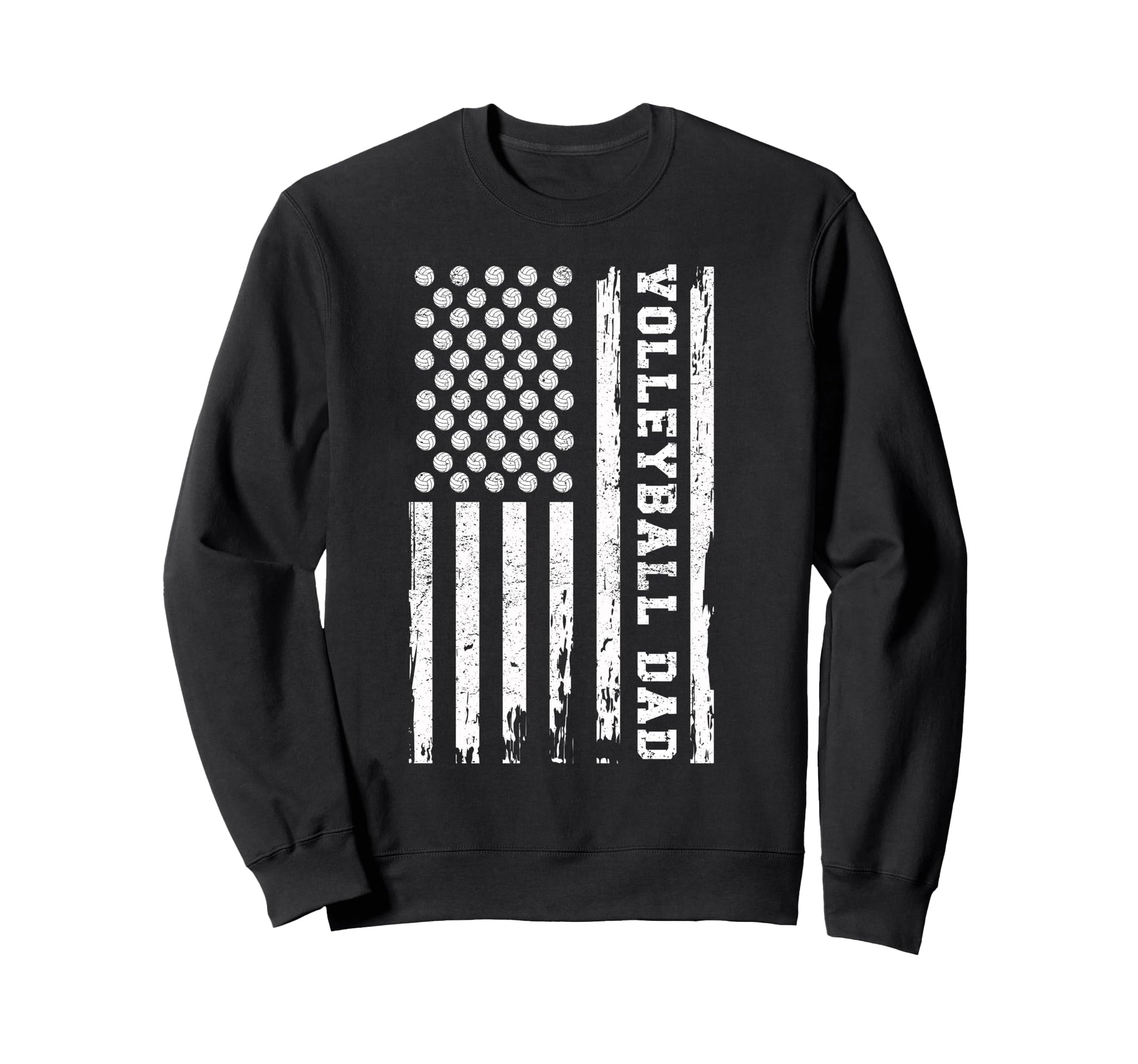 Usa Flag Volleyball Lover Dad Player Sweatshirt - Novelty Apparel Unisex - T-Shirt, Sweatshirt, Hoodie