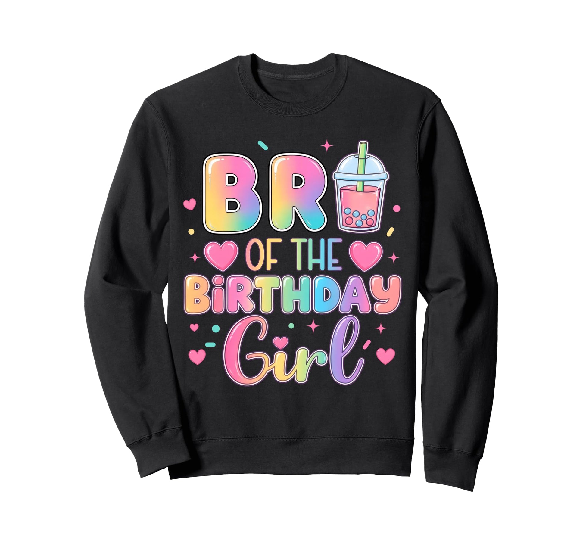Bro Birthday Bubble Boba Milk Sweatshirt - Fun Novelty Design for Adults - T-Shirt, Sweatshirt, Hoodie
