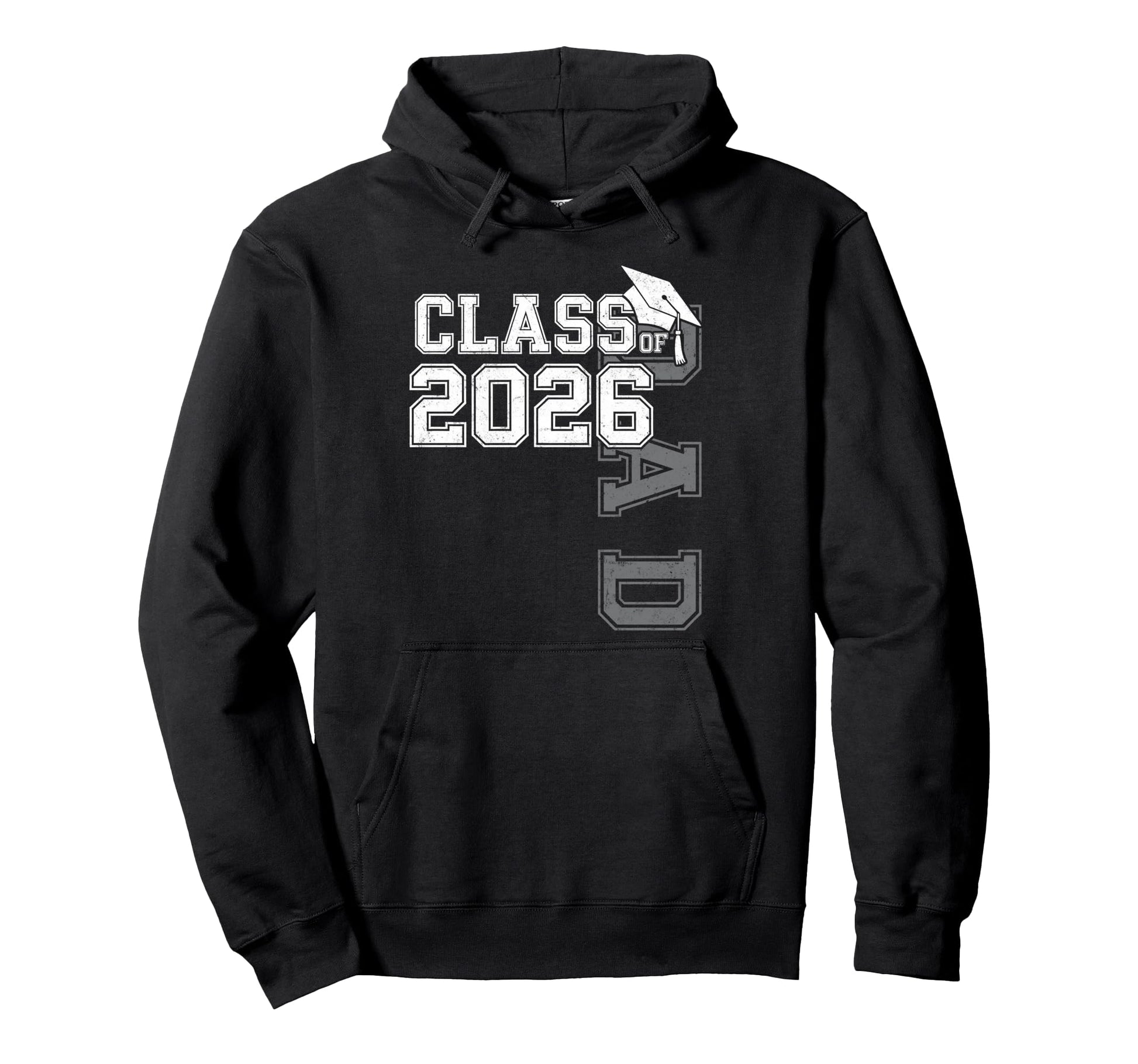 Proud Dad Class 2026 Graduate Grad Hoodie - Unique Graphic for Adults - T-Shirt, Sweatshirt, Hoodie