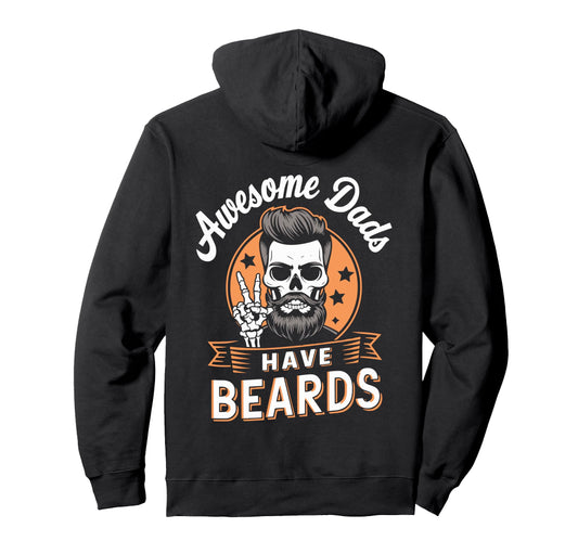 Bearded Skeleton Peace Fathers Day Hoodie - Streetwear Style Men Women - T-Shirt, Sweatshirt, Hoodie