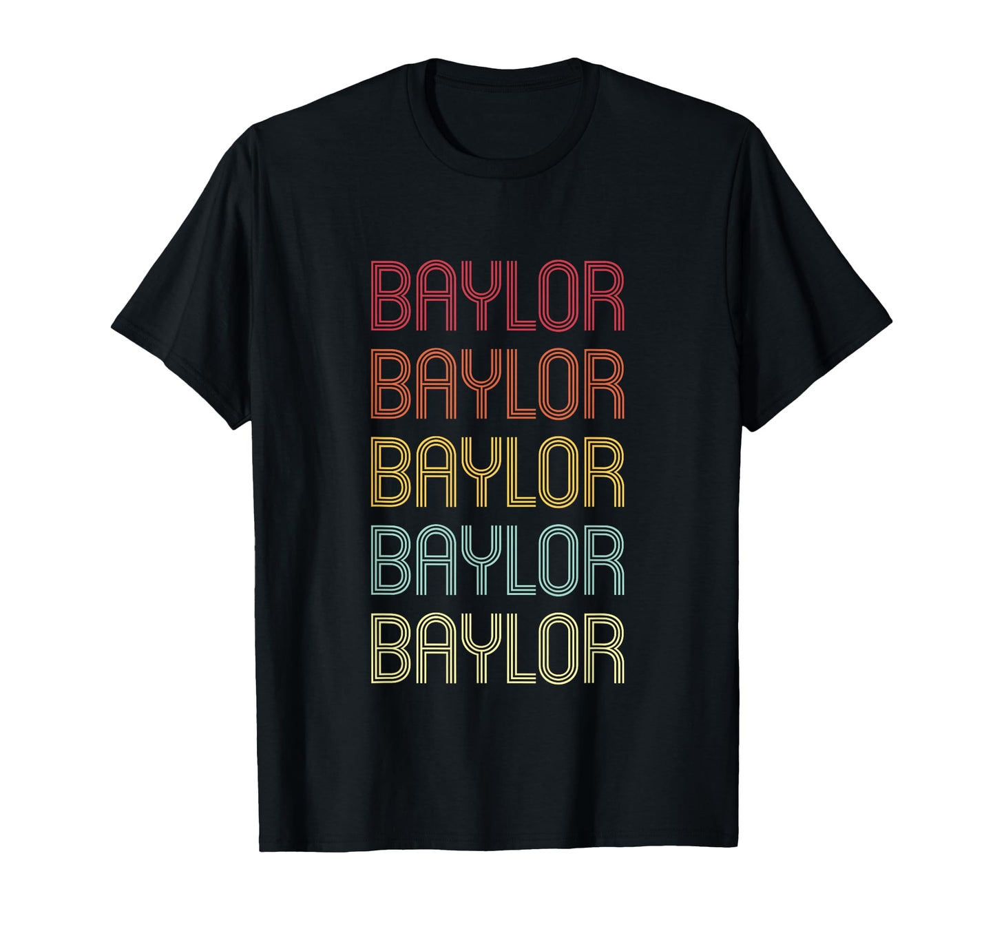 Baylor Wordmark Pattern Personalized T-Shirt - Fun Novelty Design Unisex - T-Shirt, Sweatshirt, Hoodie