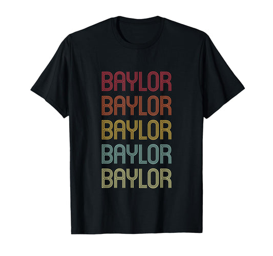 Baylor Wordmark Pattern Personalized T-Shirt - Fun Novelty Design Unisex - T-Shirt, Sweatshirt, Hoodie