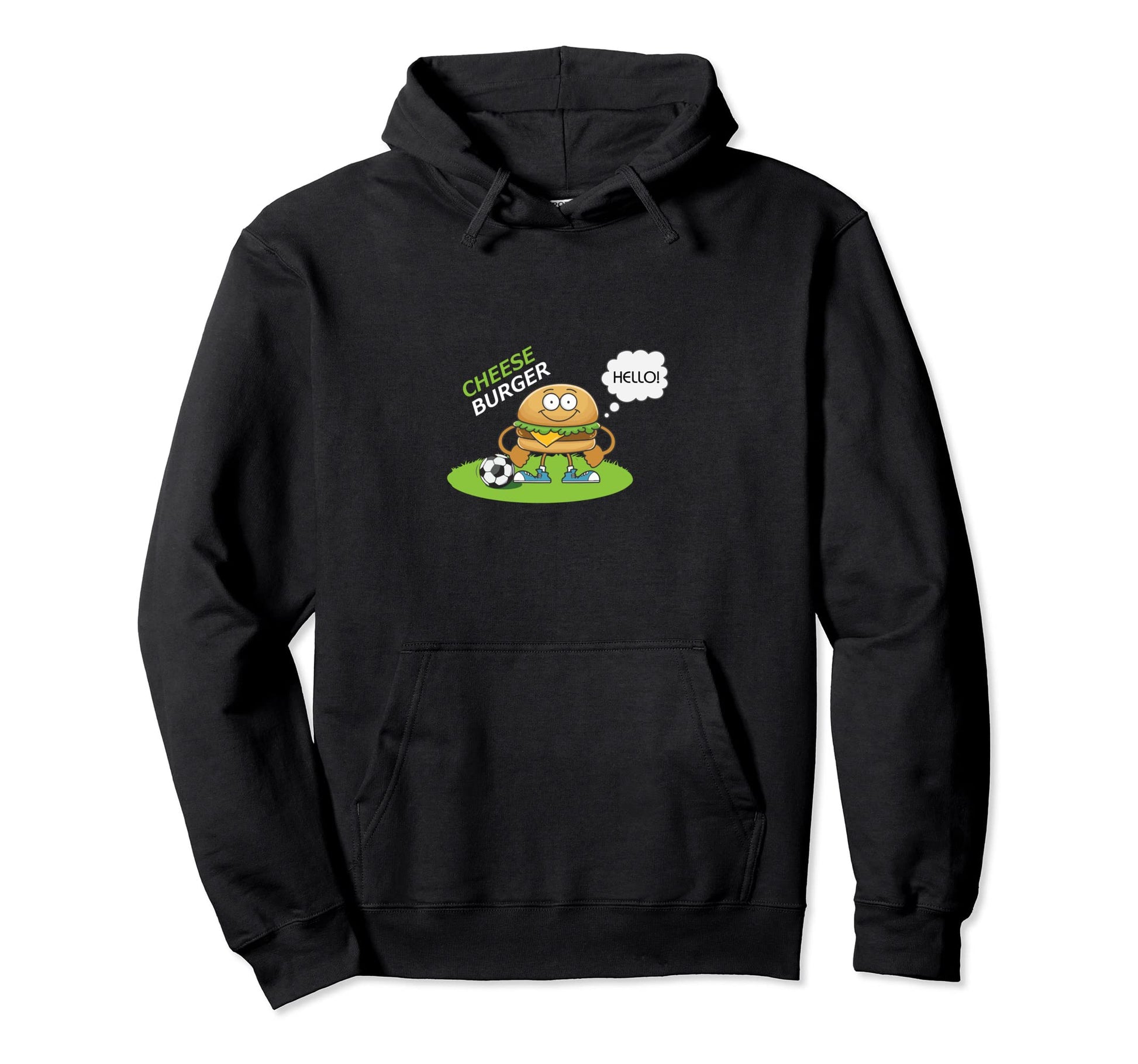 Cheeseburger French Fry Hamburger Lovers Hoodie - Trendy Graphic Men Women - T-Shirt, Sweatshirt, Hoodie