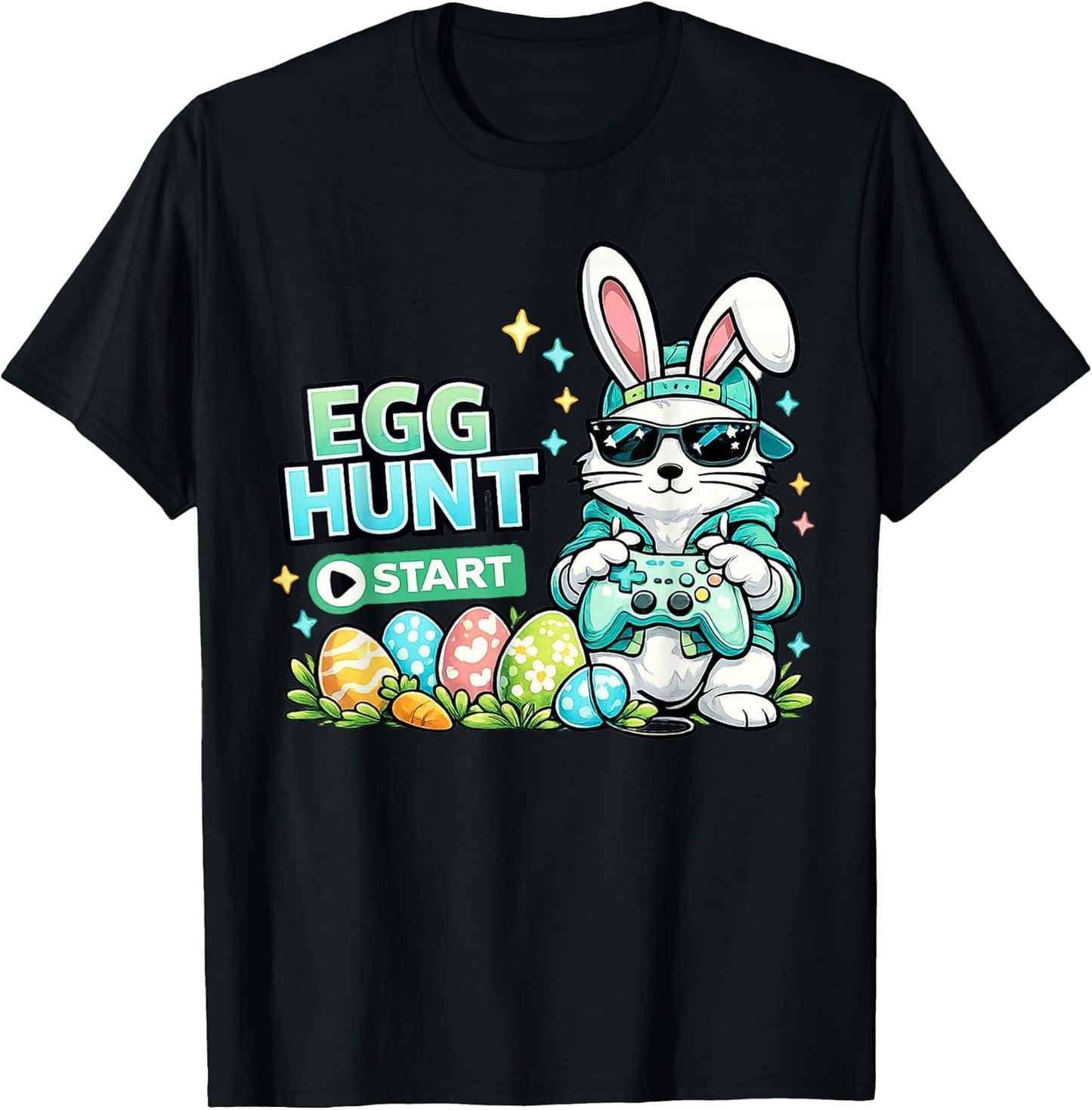 Happy Easter Day Shirt for Boys Girls Kids Gamer Unisex T-shirt, Sweatshirt, Hoodie, Long Sleeve Tee - T-Shirt, Sweatshirt, Hoodie
