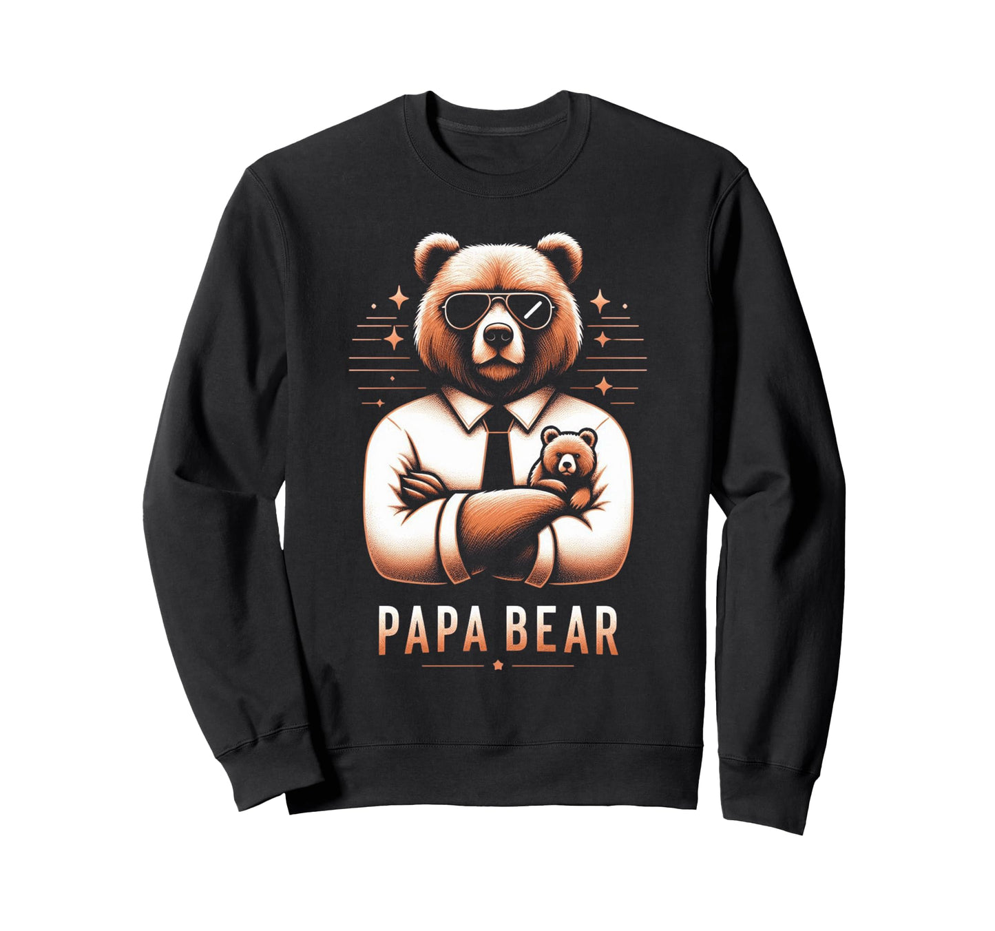 Papa Bear Funny Bears Animal Lover Sweatshirt - Unique Graphic Men Women - T-Shirt, Sweatshirt, Hoodie