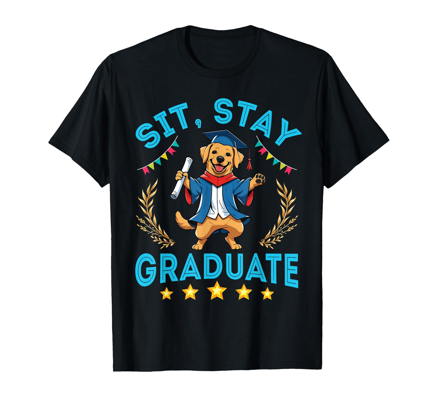 Labrador Senior Dad Mom Sit Stay T-Shirt - Novelty Apparel Men Women - T-Shirt, Sweatshirt, Hoodie