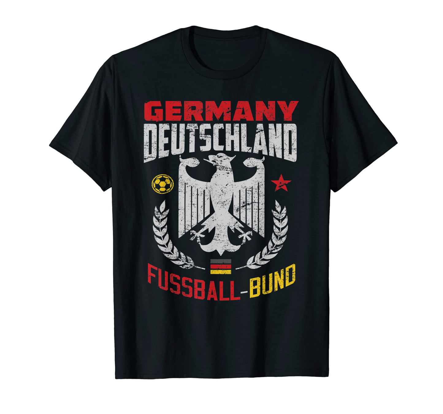 German Football Flag Germany T-Shirt - Fun Novelty Design Men Women - T-Shirt, Sweatshirt, Hoodie