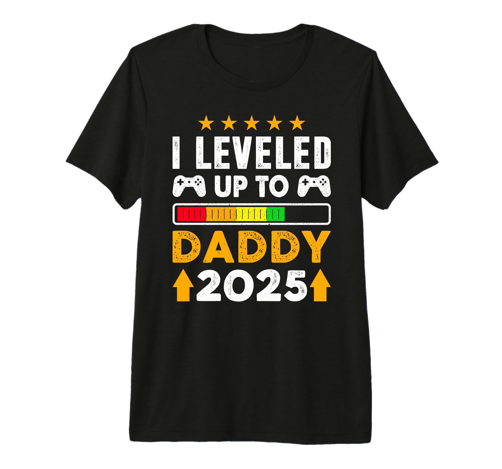 I Leveled Up To Daddy 2025 Soon To Be T-Shirt - Minimalist Print Unisex - T-Shirt, Sweatshirt, Hoodie