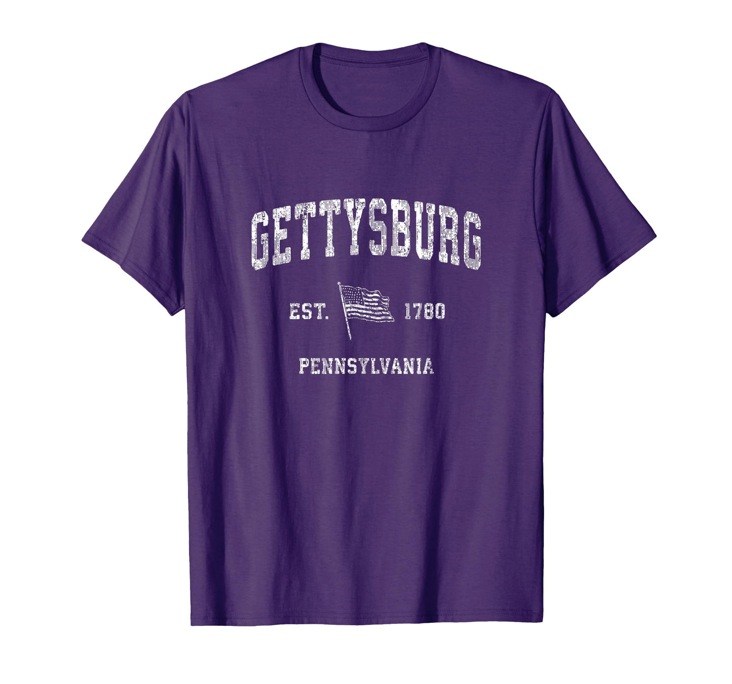 Gettysburg Pennsylvania Pa Us Flag T-Shirt - Unique Graphic Men Women - T-Shirt, Sweatshirt, Hoodie