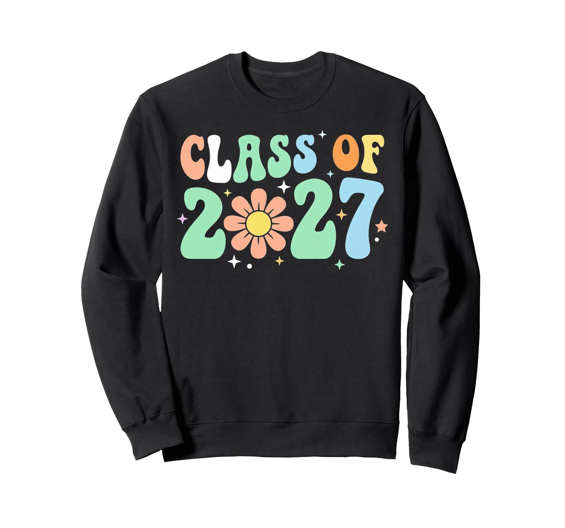 Senior Graduation School Class 2027 Sweatshirt - Trendy Graphic Men Women - T-Shirt, Sweatshirt, Hoodie