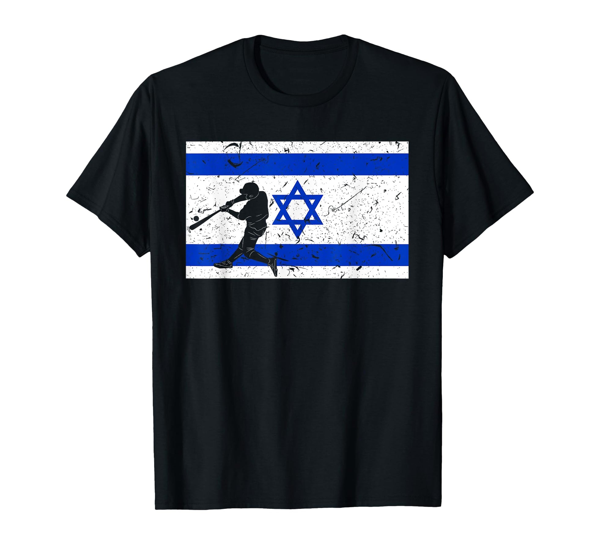 Baseball League Israel Flag National T-Shirt - Graphic Print Men Women - T-Shirt, Sweatshirt, Hoodie