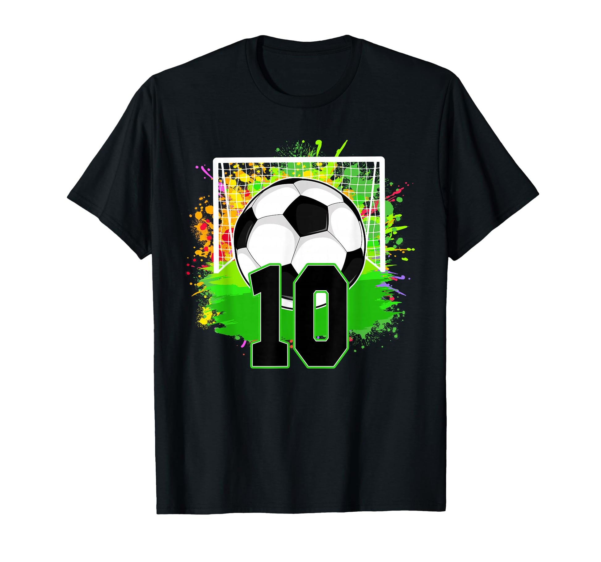 10Th Birthday Soccer 10 Year Old Soccer T-Shirt - Aesthetic Graphic Unisex - T-Shirt, Sweatshirt, Hoodie