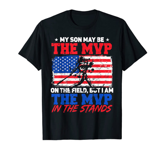 Baseball American Flag Patriot Sweatshirt - Graphic Print for Adults - T-Shirt, Sweatshirt, Hoodie