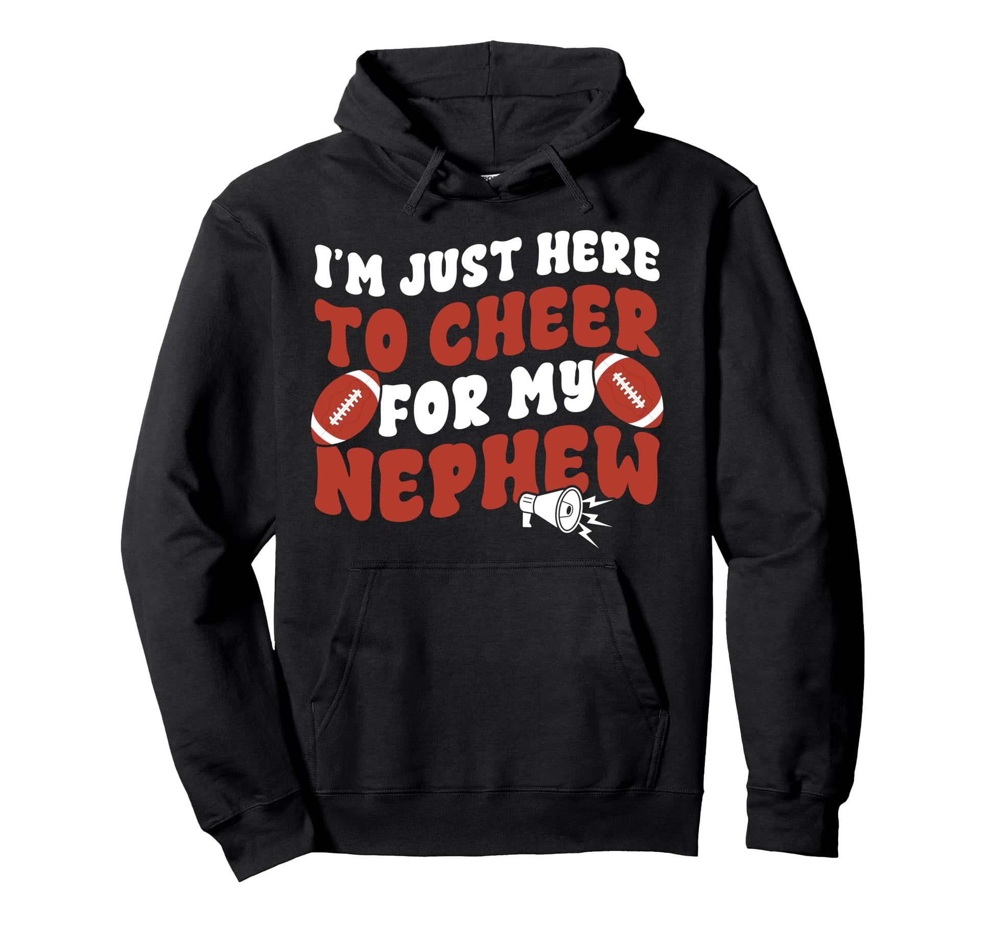 Groovy Football Aunt Football Hoodie - Casual Everyday Wear Men Women - T-Shirt, Sweatshirt, Hoodie