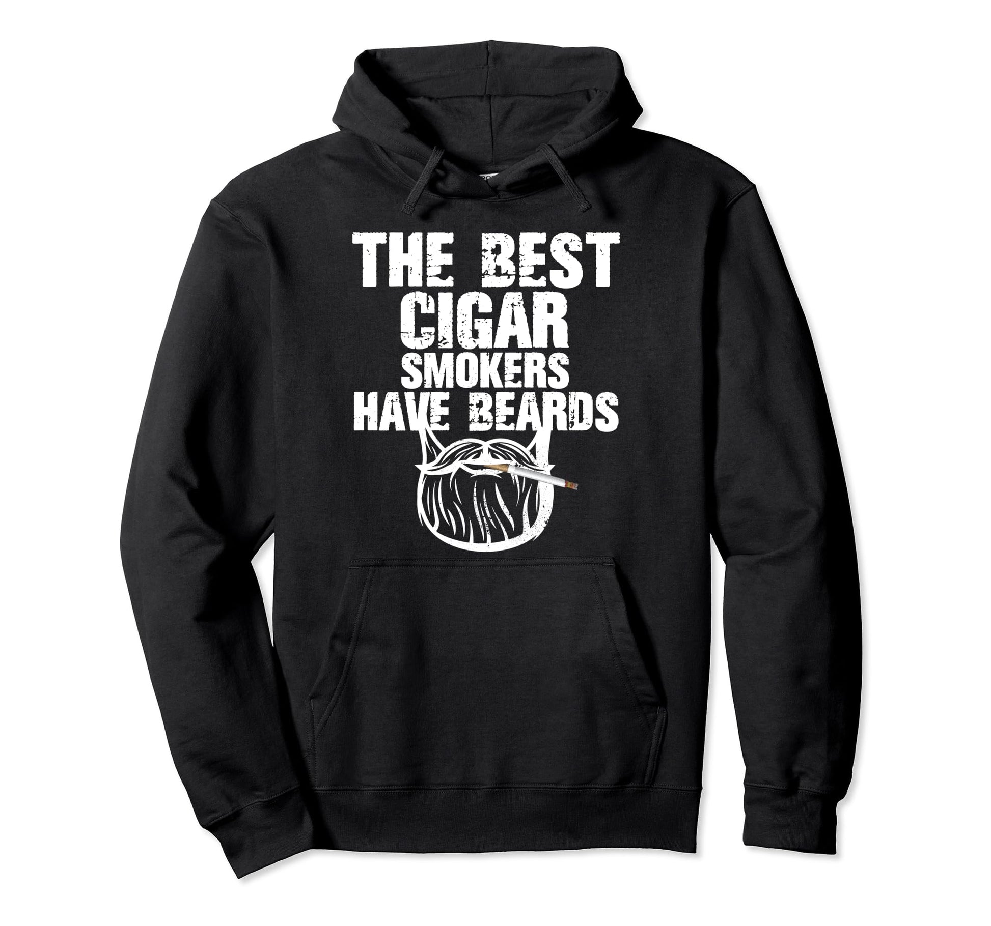 Best Cigar Smokers Have Beards Funny Hoodie - Minimalist Print Men Women - T-Shirt, Sweatshirt, Hoodie