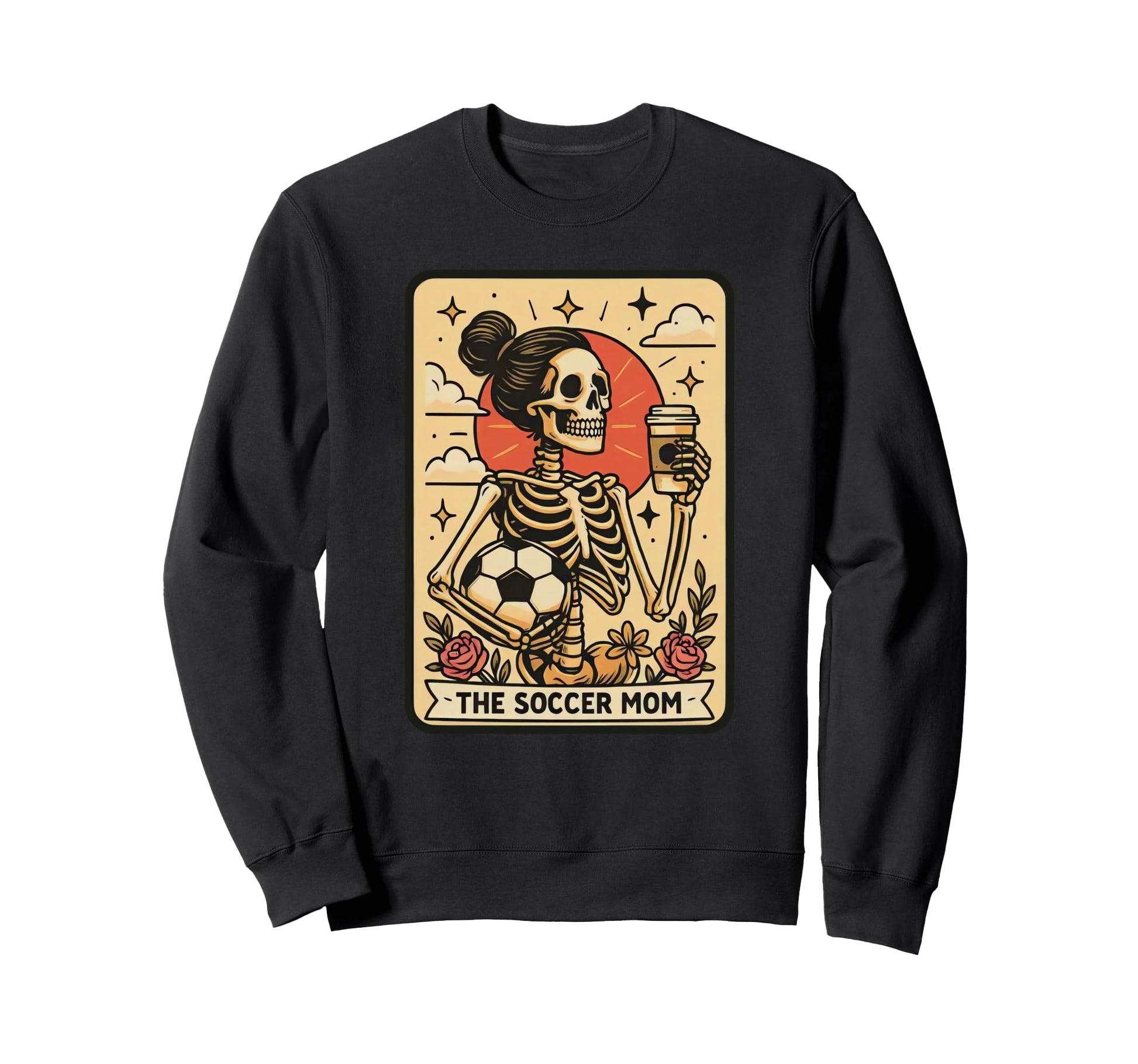 Funny Soccer Mom Tarot Card Sweatshirt - Novelty Apparel for Adults - T-Shirt, Sweatshirt, Hoodie