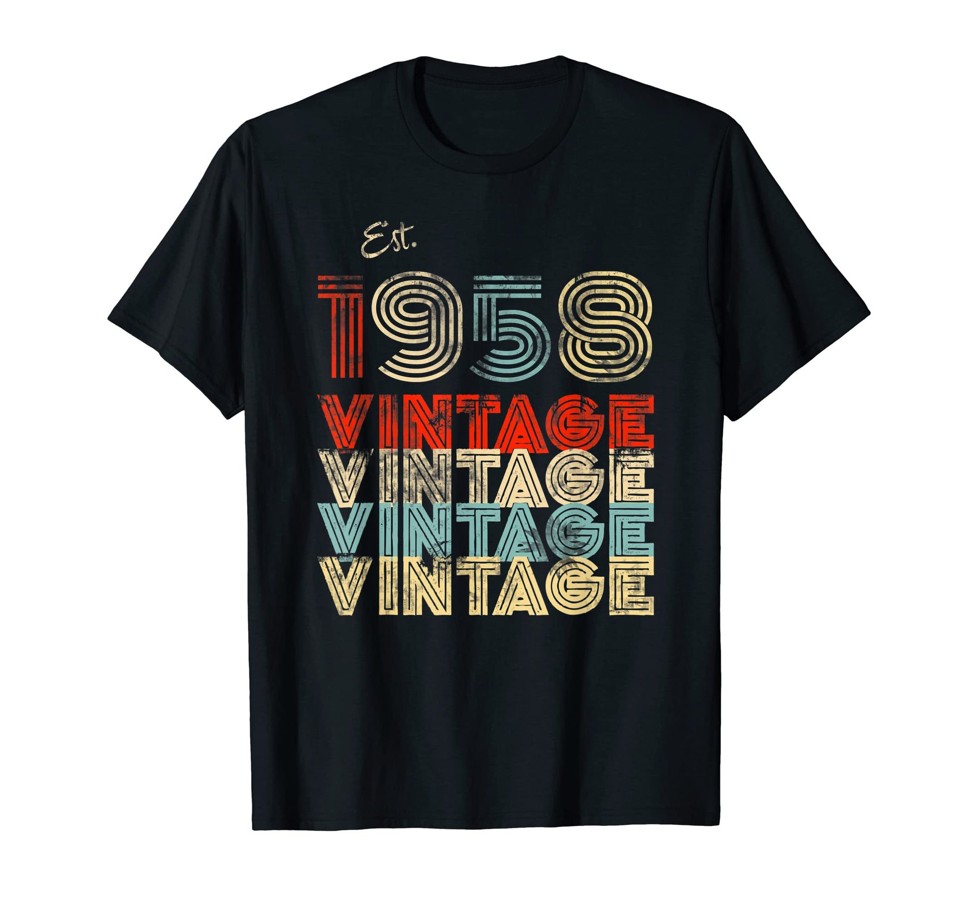 60Th Birthday Dad 1958 T-Shirt - Fun Novelty Design for Adults - T-Shirt, Sweatshirt, Hoodie