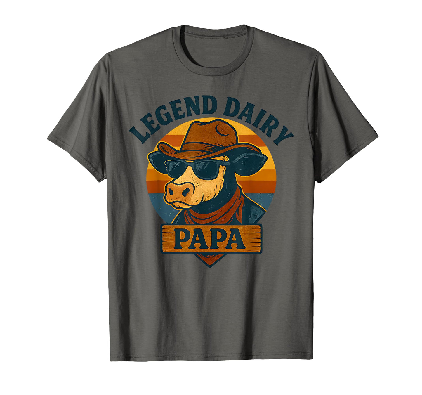 Legend Dairy Papa Funny Cattle Farmer T-Shirt - Unique Graphic Unisex - T-Shirt, Sweatshirt, Hoodie