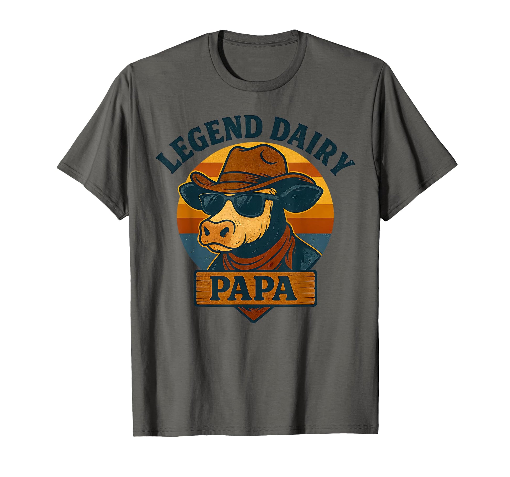 Legend Dairy Papa Funny Cattle Farmer T-Shirt - Unique Graphic Unisex - T-Shirt, Sweatshirt, Hoodie