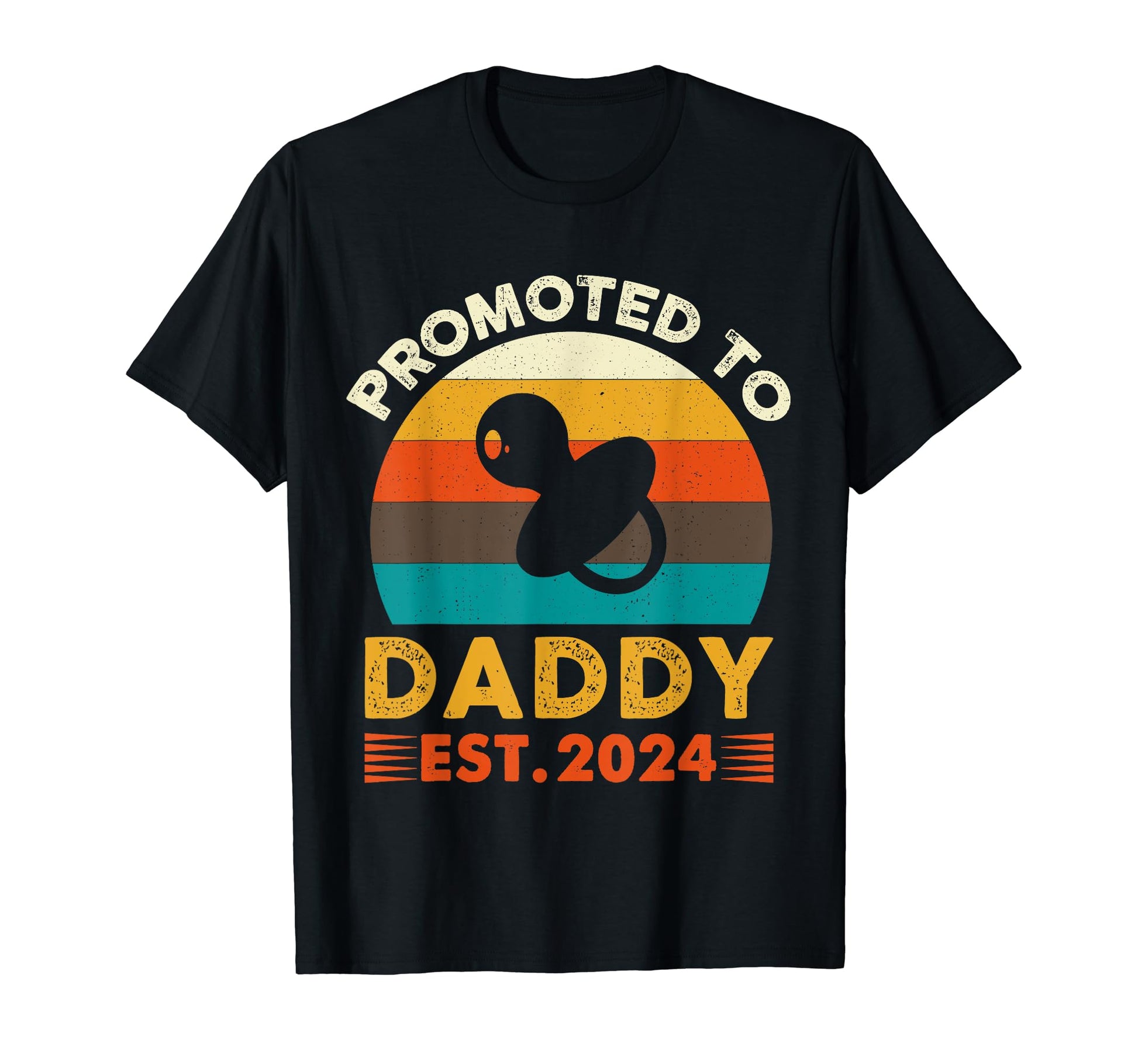Promoted To Dad Est 2024 T-Shirt - Graphic Print Men Women - T-Shirt, Sweatshirt, Hoodie