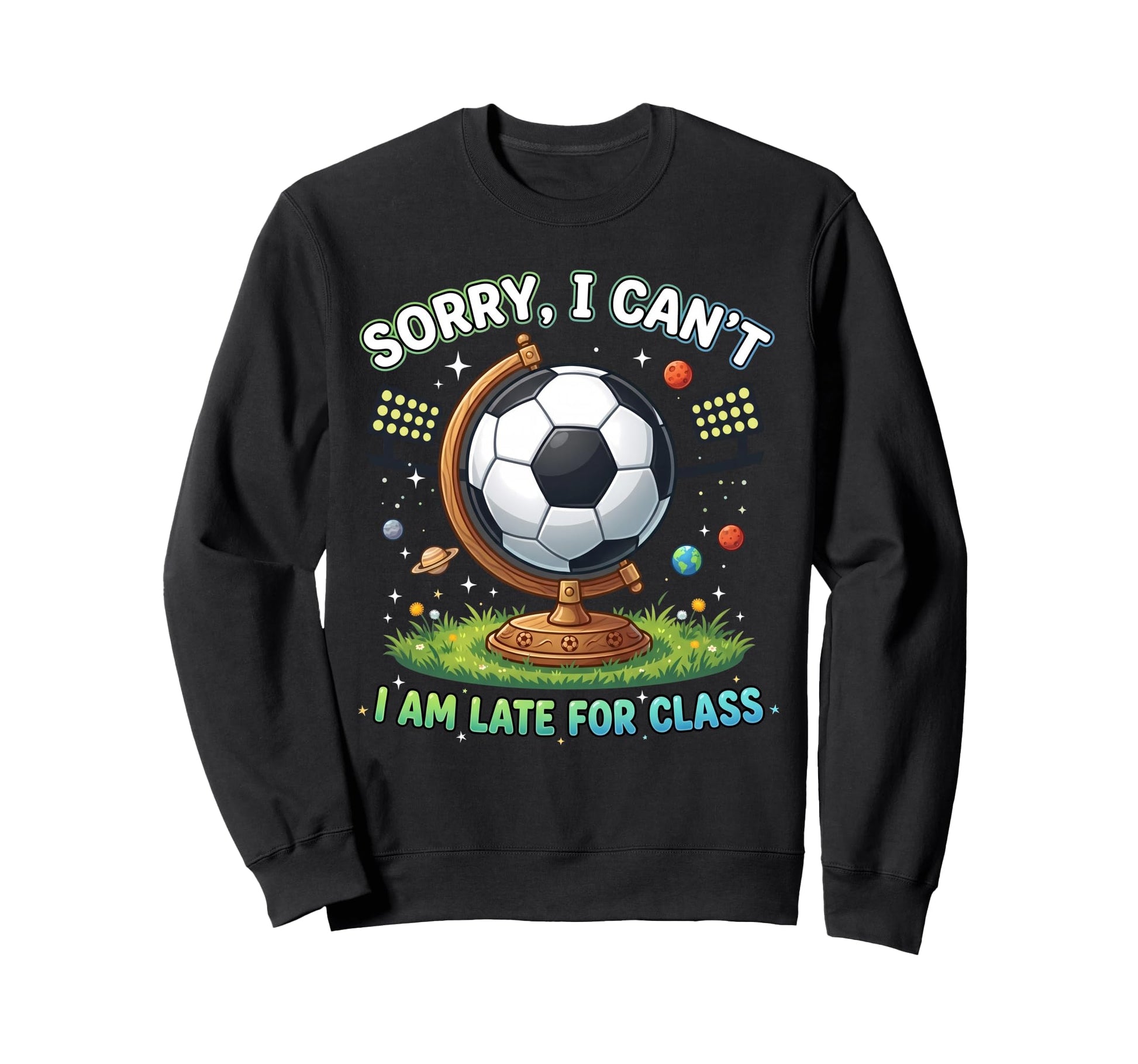 Sorry I Cant I Am Late Class Funny Sweatshirt - Novelty Apparel Men Women - T-Shirt, Sweatshirt, Hoodie