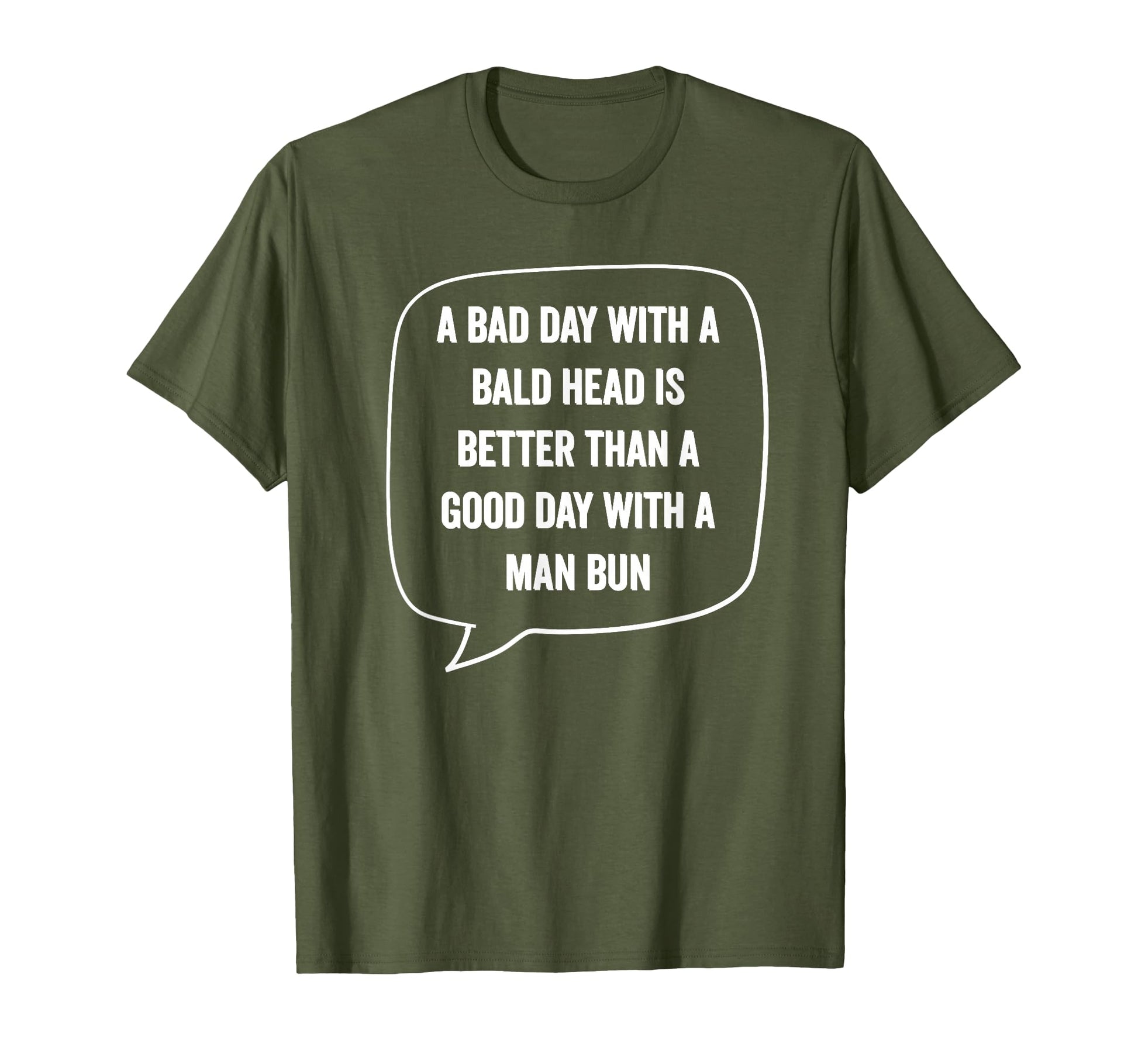 Bad Day Bald Head Better Than Bun Bald T-Shirt - Trendy Graphic for Adults - T-Shirt, Sweatshirt, Hoodie