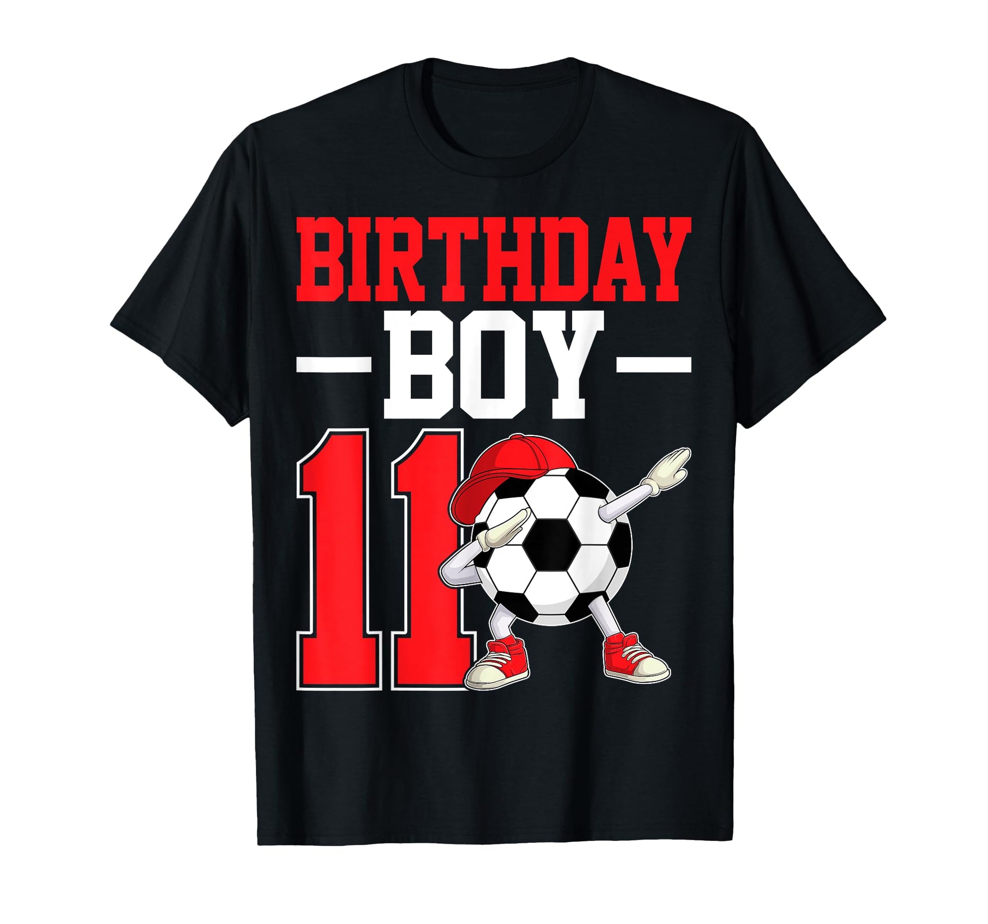 Birthday 11 Years Old Dabbing Soccer T-Shirt - Custom Art Print Men Women - T-Shirt, Sweatshirt, Hoodie