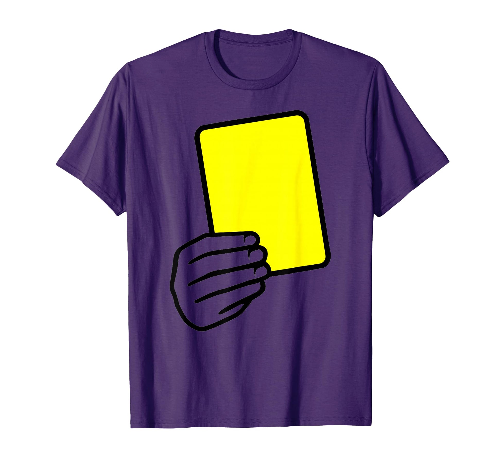 Referee Yellow Card T-Shirt - Minimalist Print Men Women - T-Shirt, Sweatshirt, Hoodie