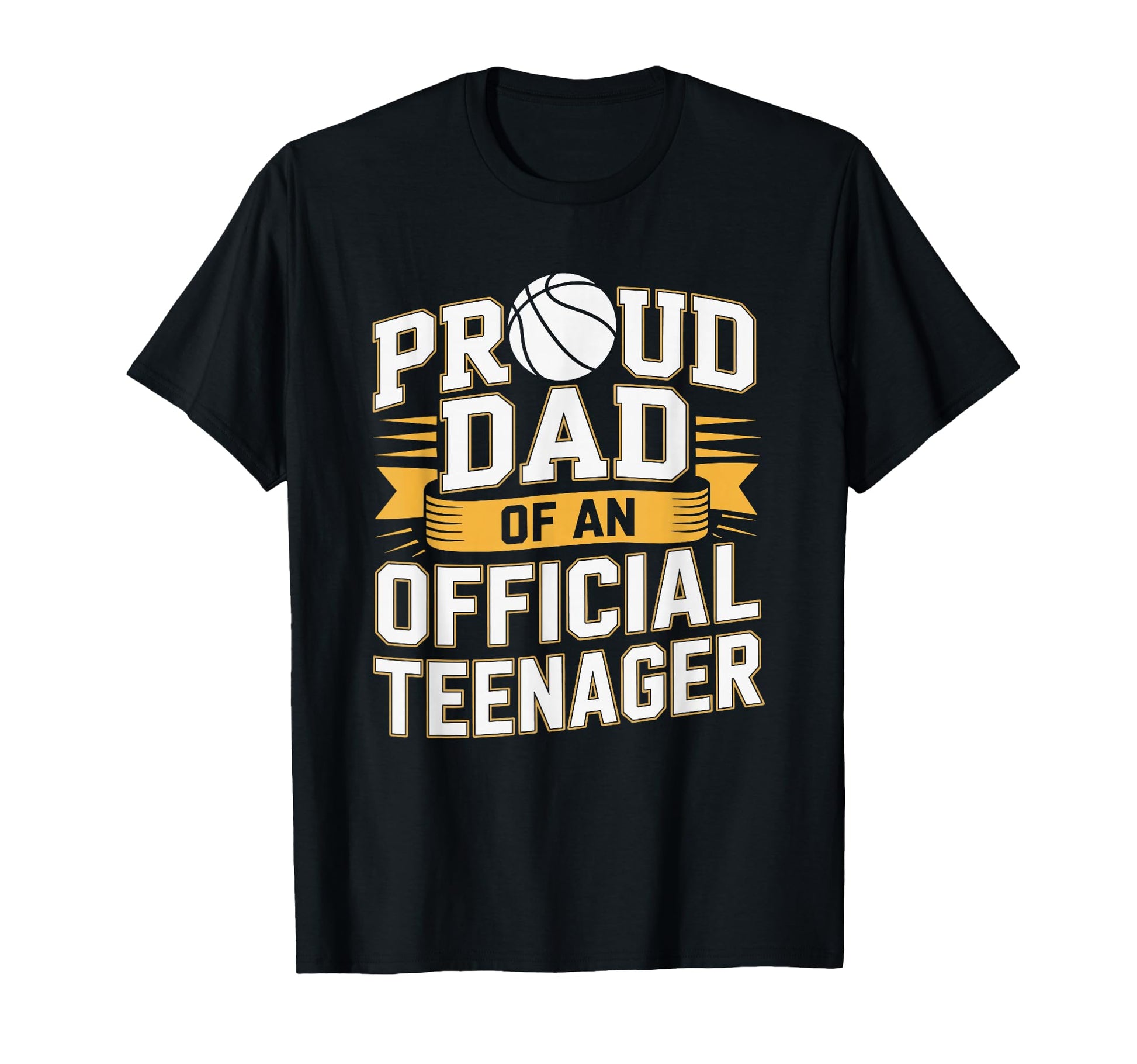 Proud Basketball Father Dad Teenager T-Shirt - Minimalist Print Unisex - T-Shirt, Sweatshirt, Hoodie