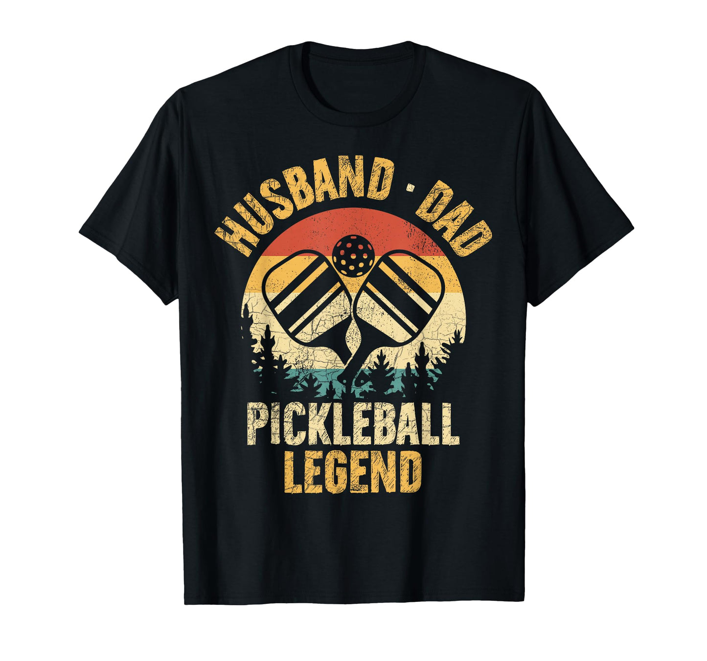 Funny Husband Dad Pickleball Legend T-Shirt - Custom Art Print for Adults - T-Shirt, Sweatshirt, Hoodie