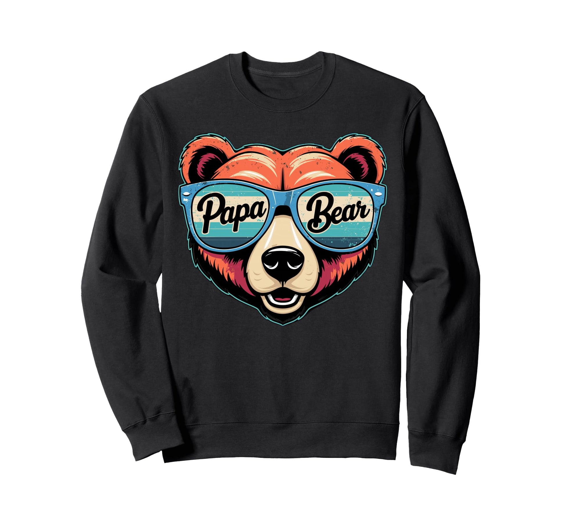 Papa Bear Husband Father Family Sweatshirt - Aesthetic Graphic Men Women - T-Shirt, Sweatshirt, Hoodie