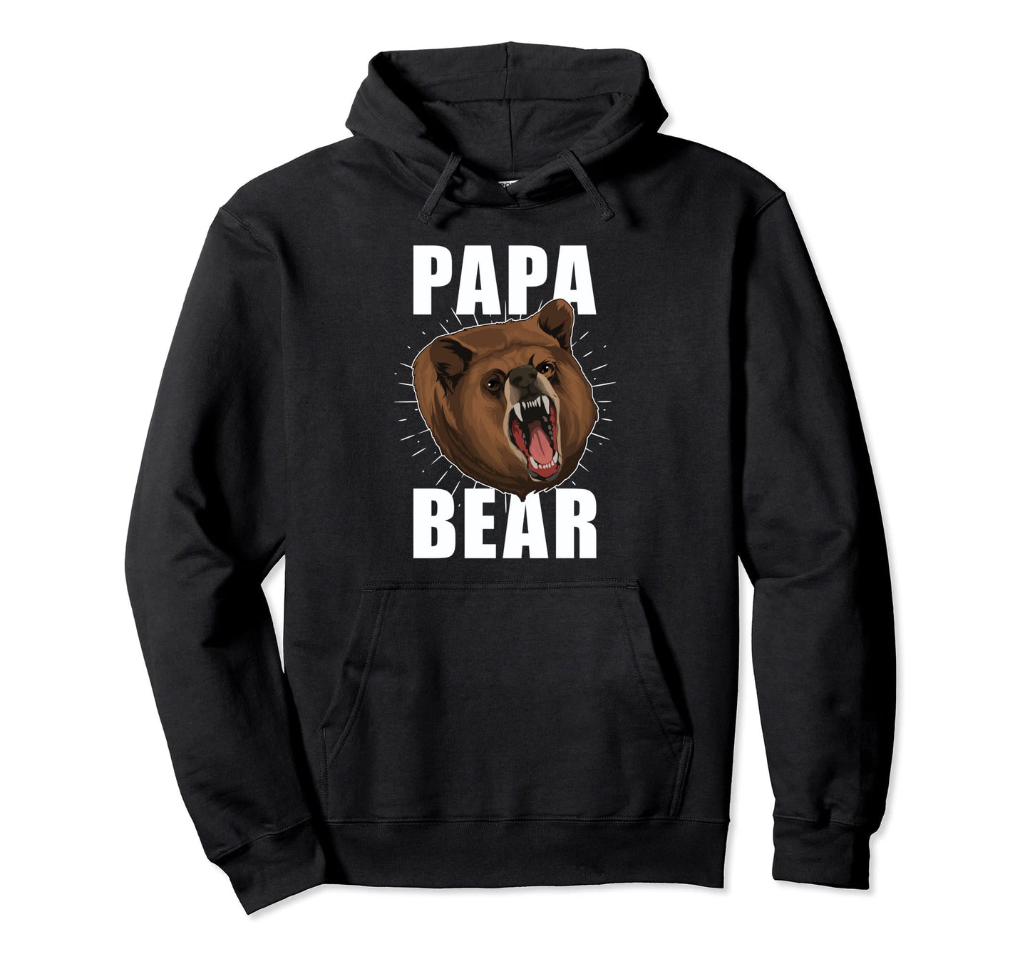 Bear Daddy Animal Family Dad Fathers Hoodie - Custom Art Print Men Women - T-Shirt, Sweatshirt, Hoodie