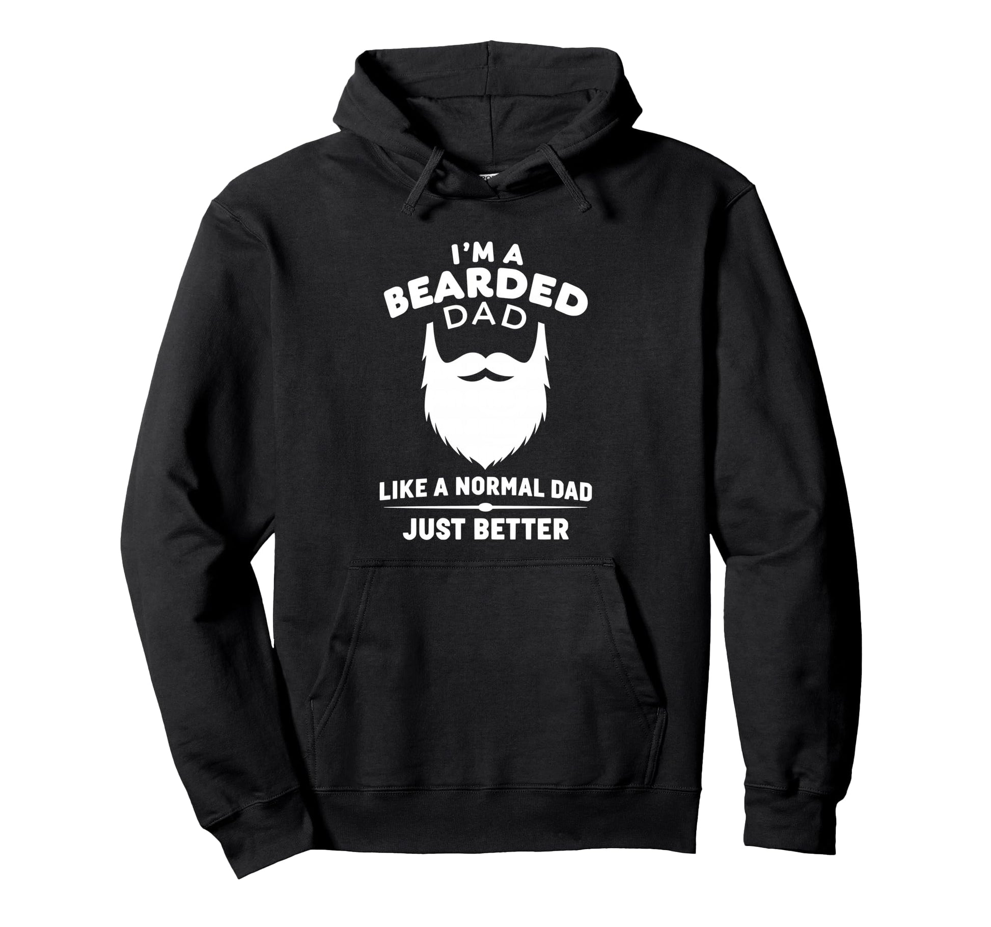Bearded Dad Mens Beard Funny Hoodie - Custom Art Print Men Women - T-Shirt, Sweatshirt, Hoodie