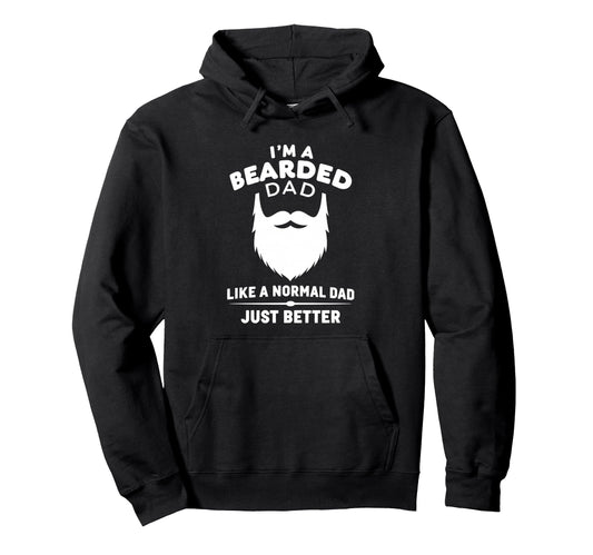 Bearded Dad Mens Beard Funny Hoodie - Custom Art Print Men Women - T-Shirt, Sweatshirt, Hoodie