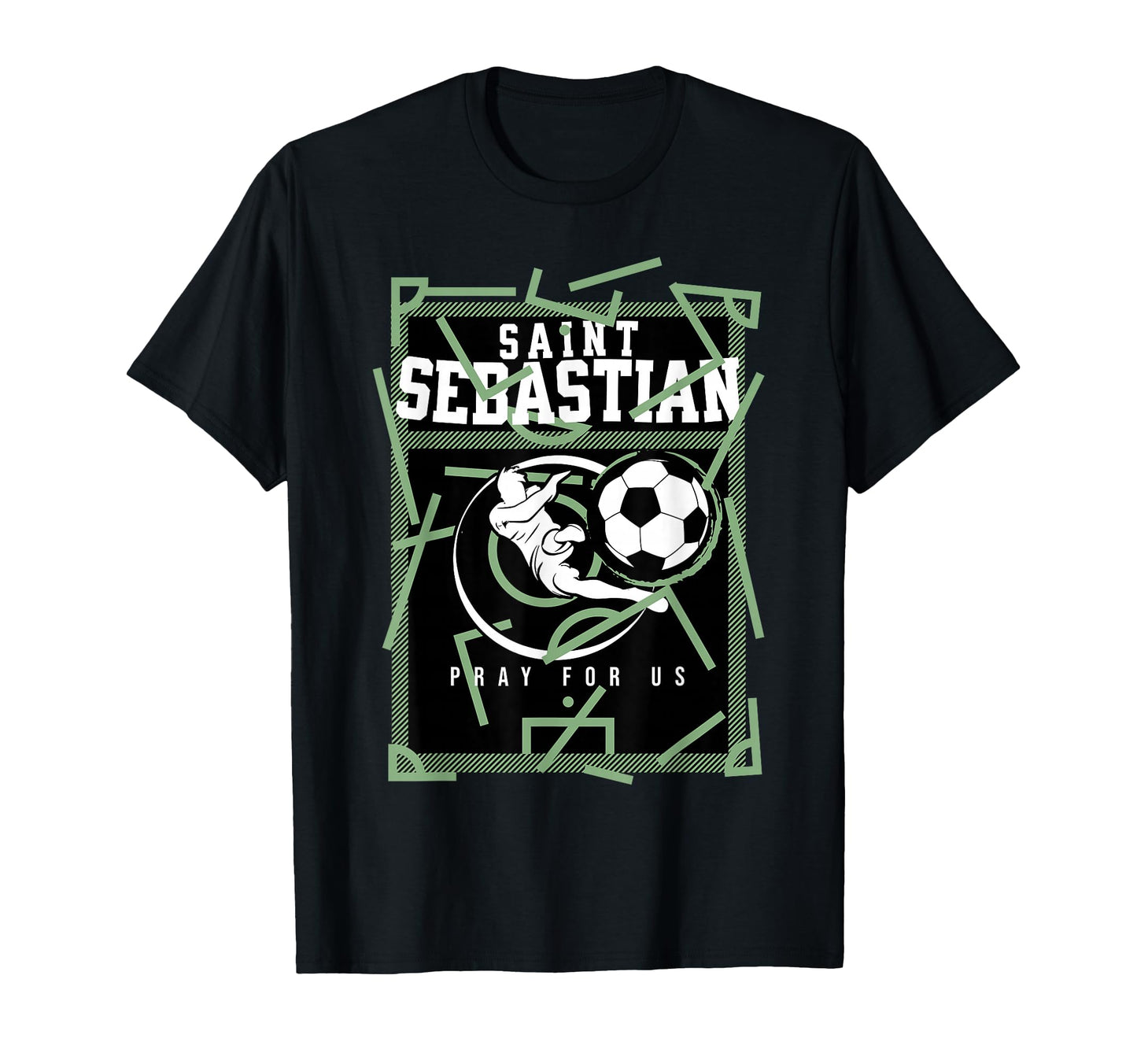 St Sebastian Patron Saint Athletes T-Shirt - Aesthetic Graphic Unisex - T-Shirt, Sweatshirt, Hoodie