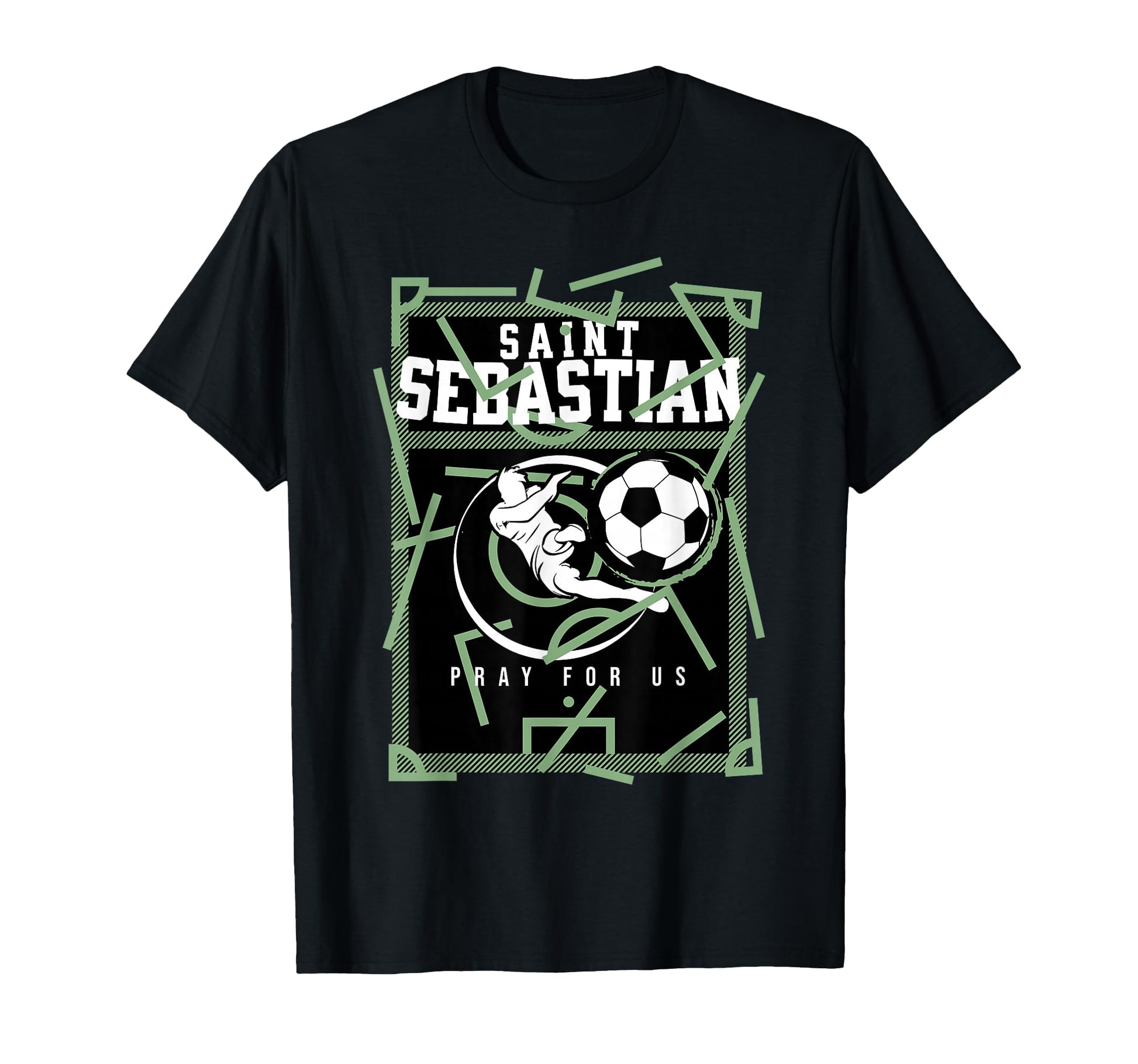 St Sebastian Patron Saint Athletes T-Shirt - Aesthetic Graphic Unisex - T-Shirt, Sweatshirt, Hoodie